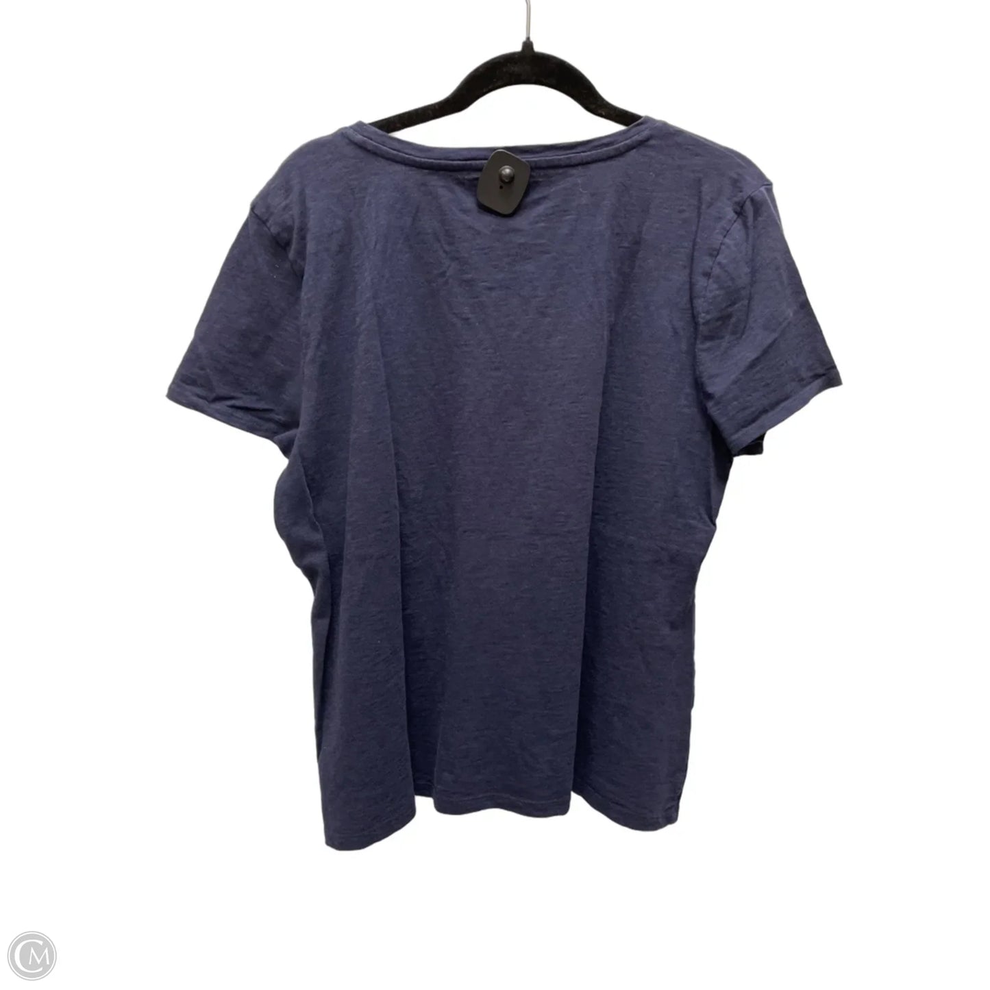 Top Short Sleeve Basic By Talbots In Navy, Size: Xl