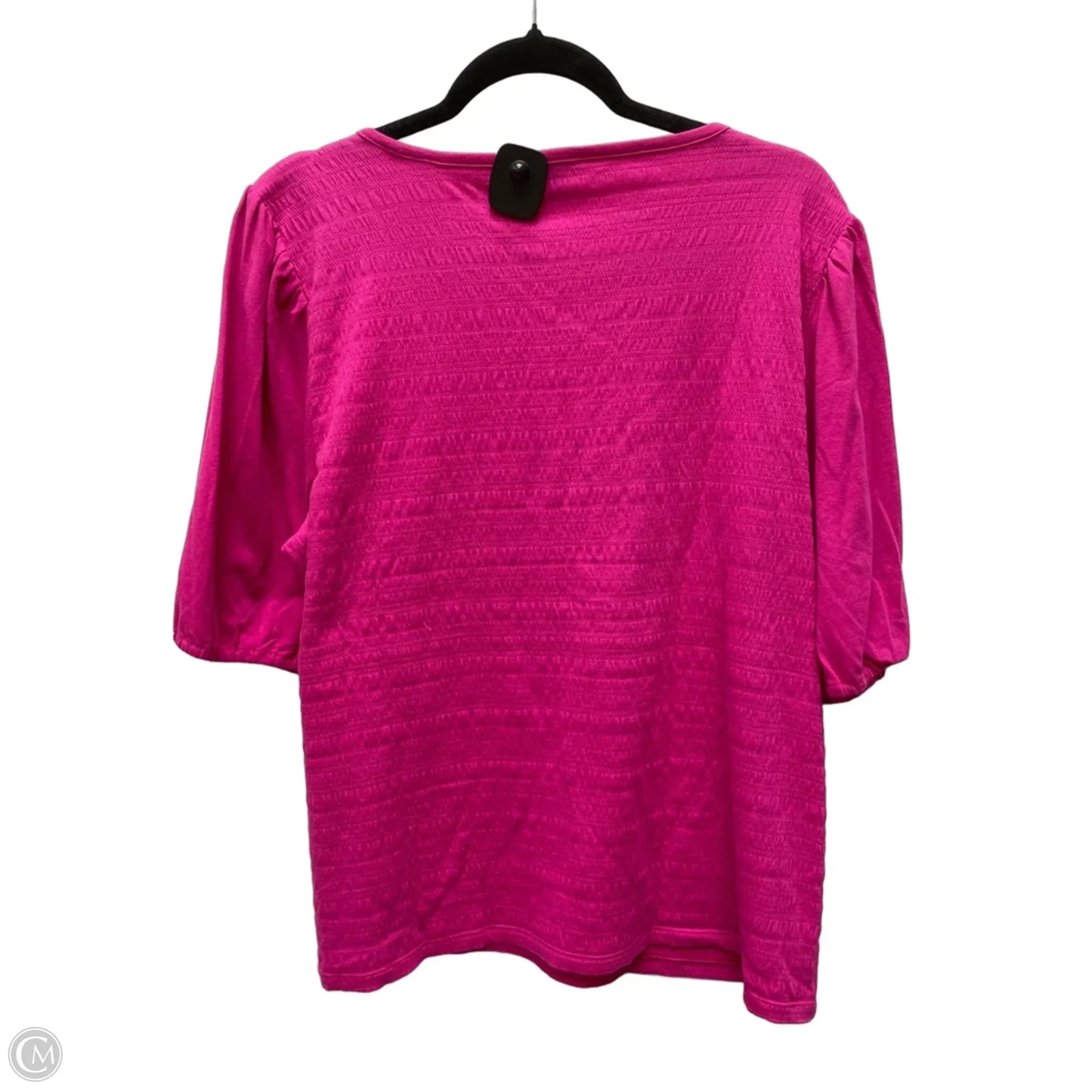 Top Short Sleeve Basic By Talbots In Pink, Size: Xl