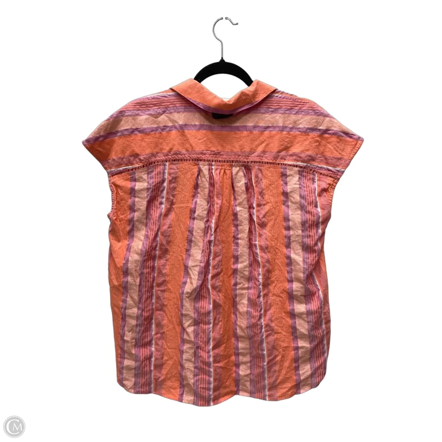 Top Short Sleeve By Pilcro In Striped Pattern, Size: M