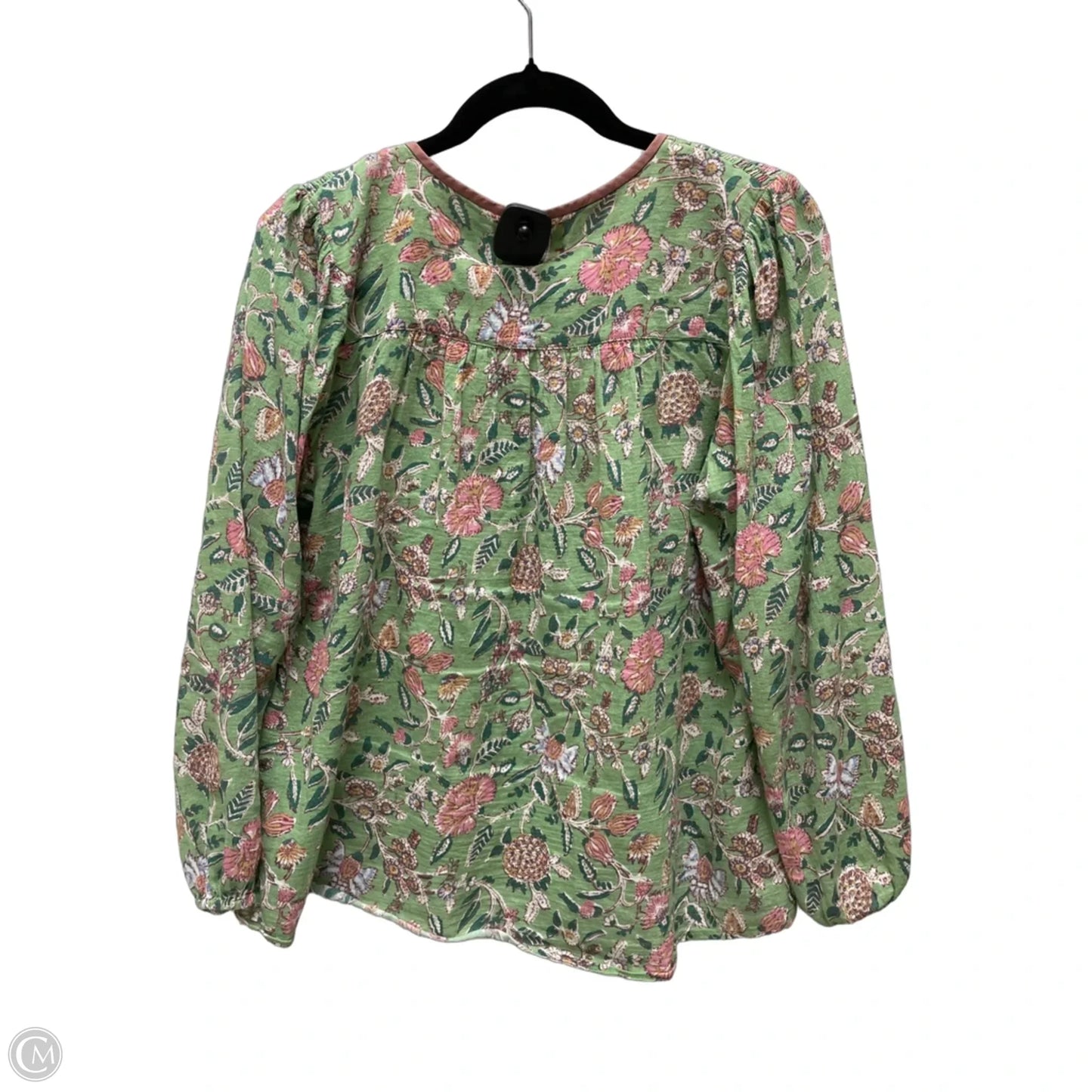Blouse Long Sleeve By Cma In Floral Print, Size: S