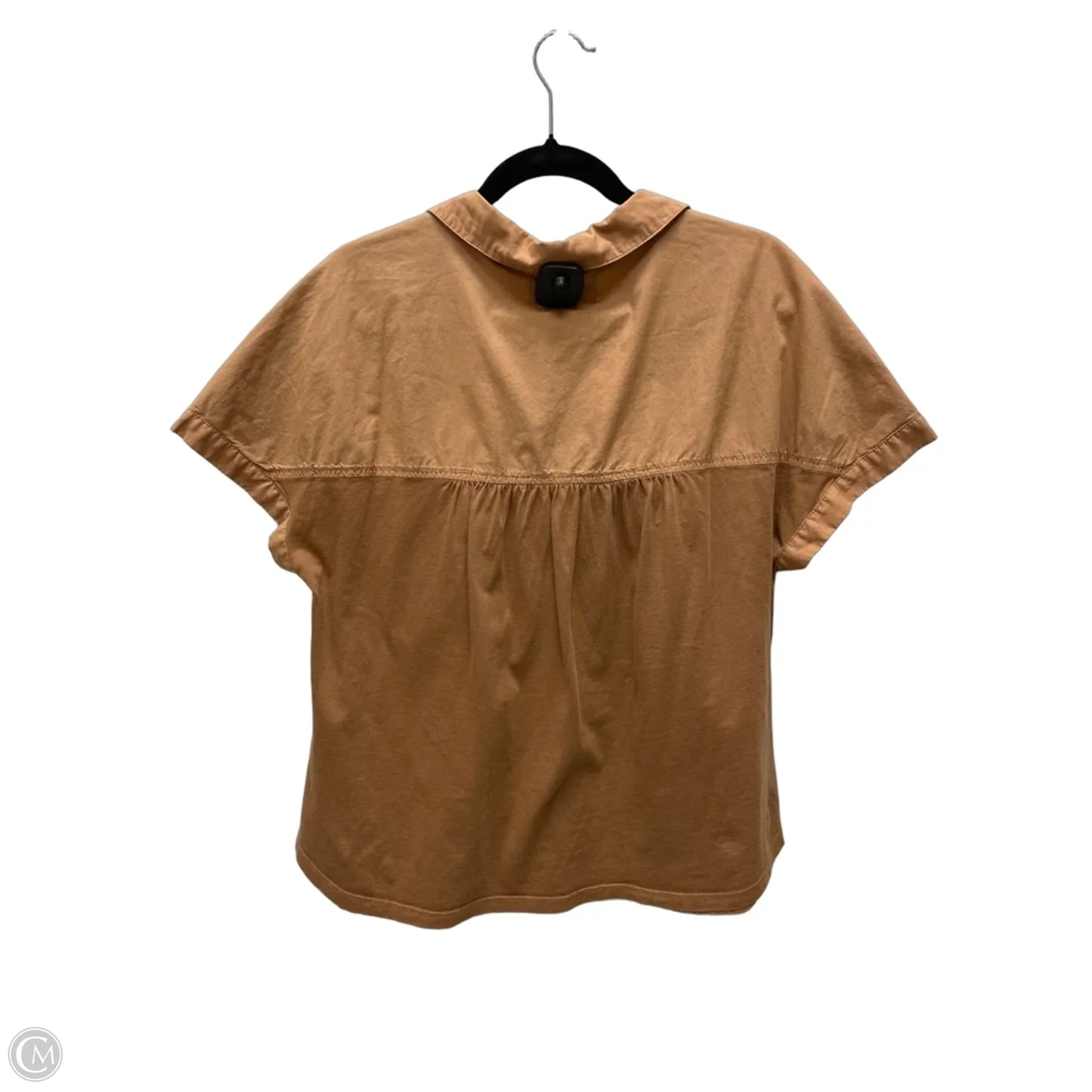 Blouse Short Sleeve By Dear John In Brown, Size: M
