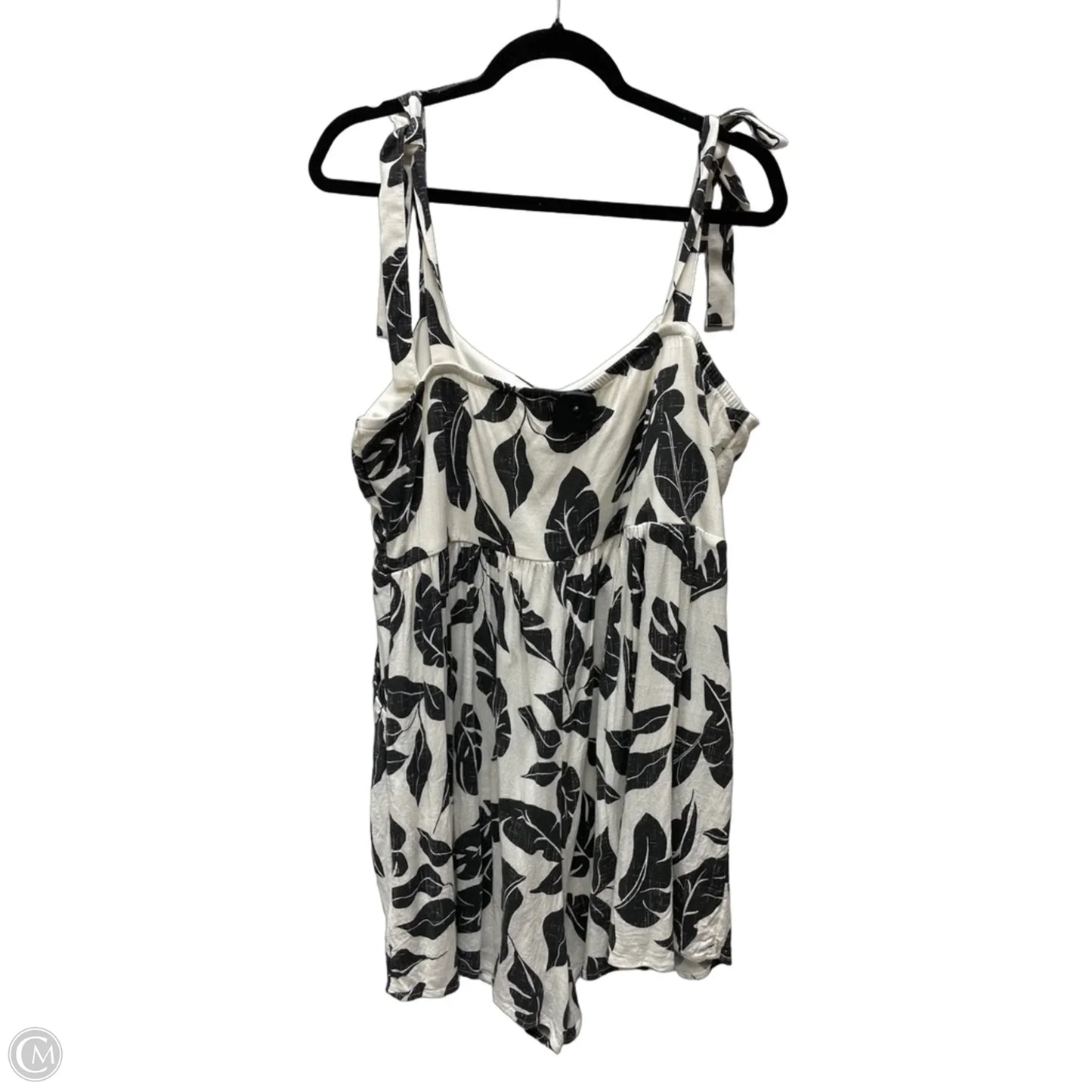Romper By Torrid In Black & White, Size: 1x