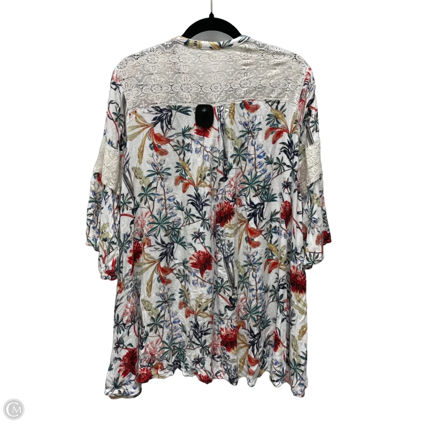 Top Short Sleeve By Umgee In Floral Print, Size: S