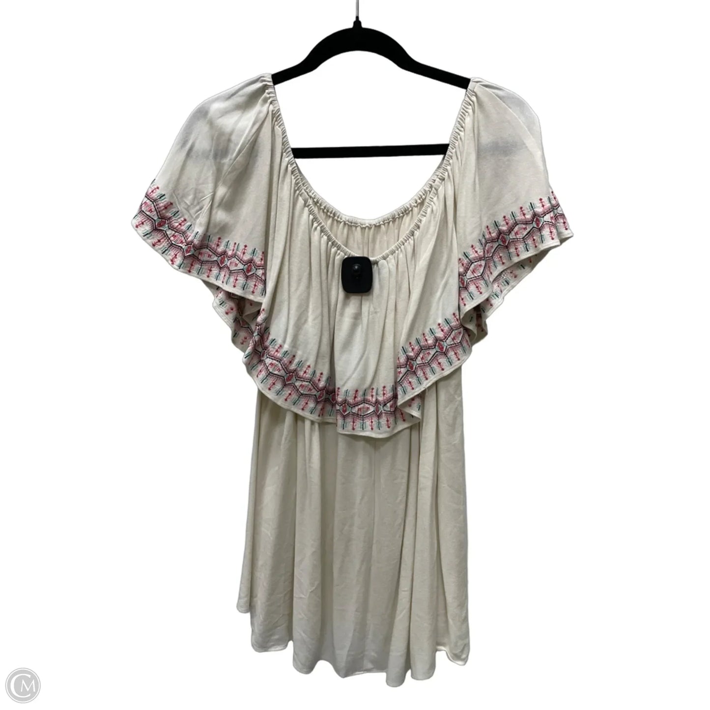 Blouse Short Sleeve By Torrid In Tan, Size: 1x