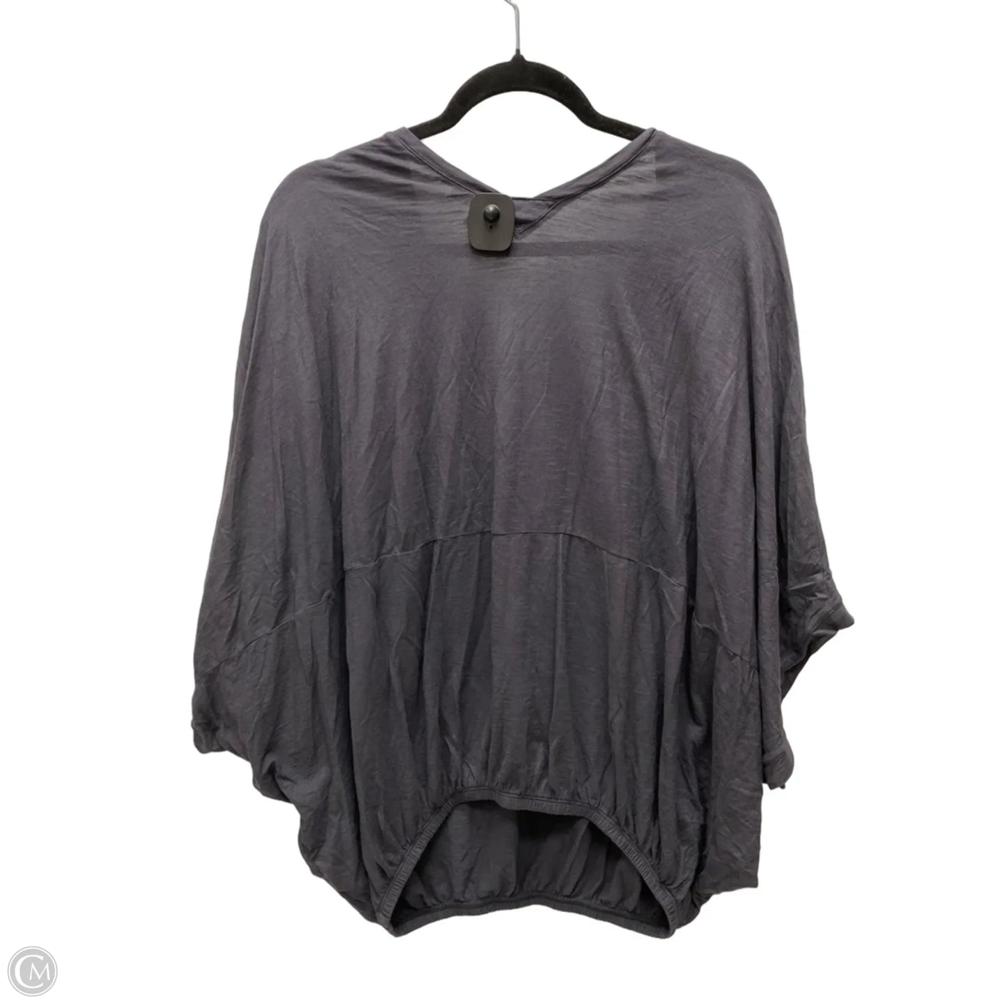Top Short Sleeve By Anthropologie In Grey, Size: S