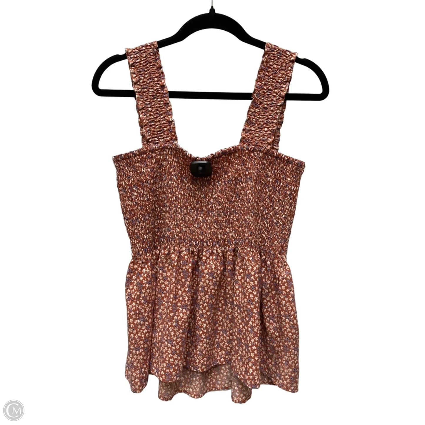 Top Sleeveless By Pleione In Floral Print, Size: L