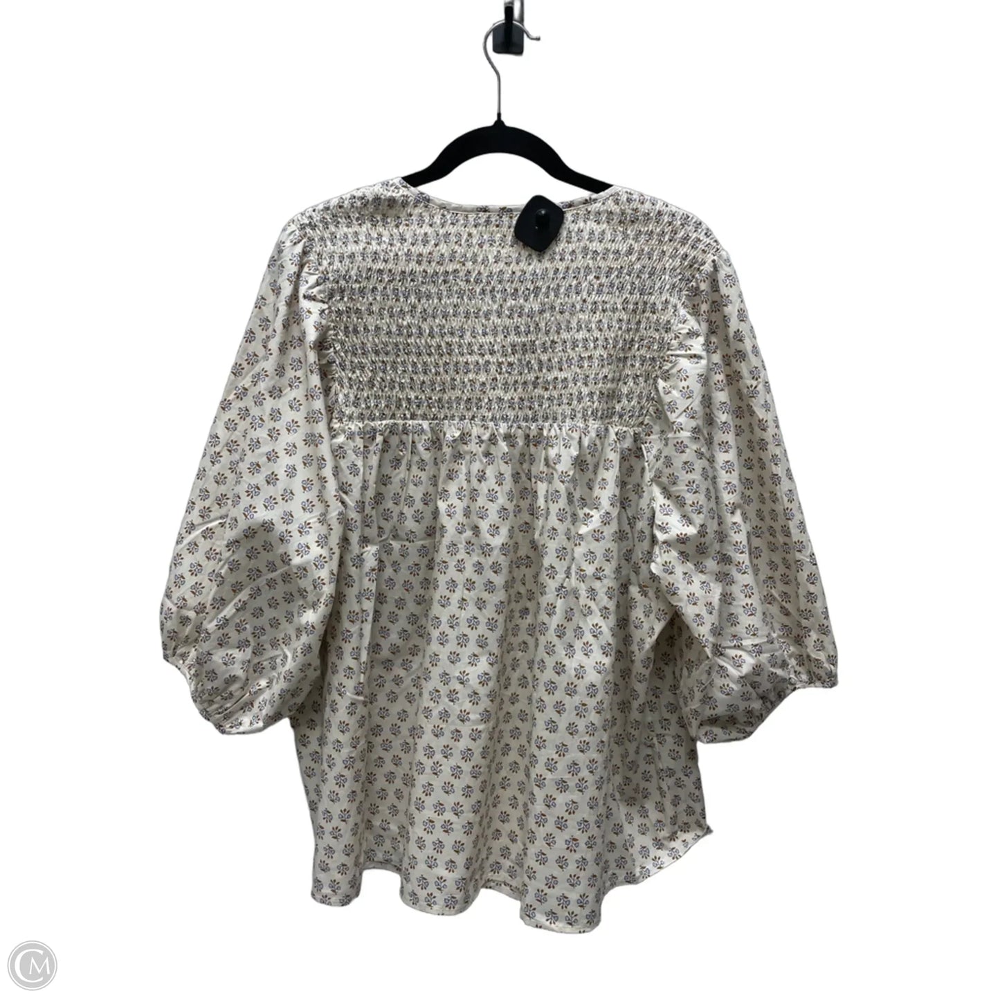 Blouse Short Sleeve By Chicsoul In Floral Print, Size: 2x