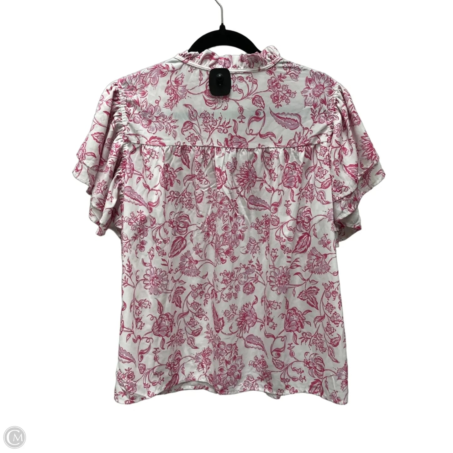 Top Short Sleeve By Clothes Mentor In Floral Print, Size: Xl