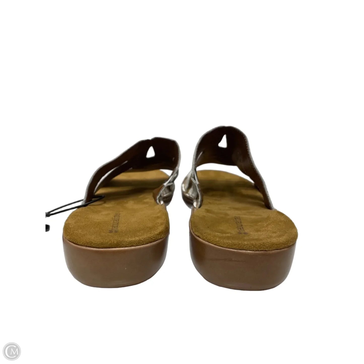 Sandals Flats By Naturalizer In Tan & White, Size: 10