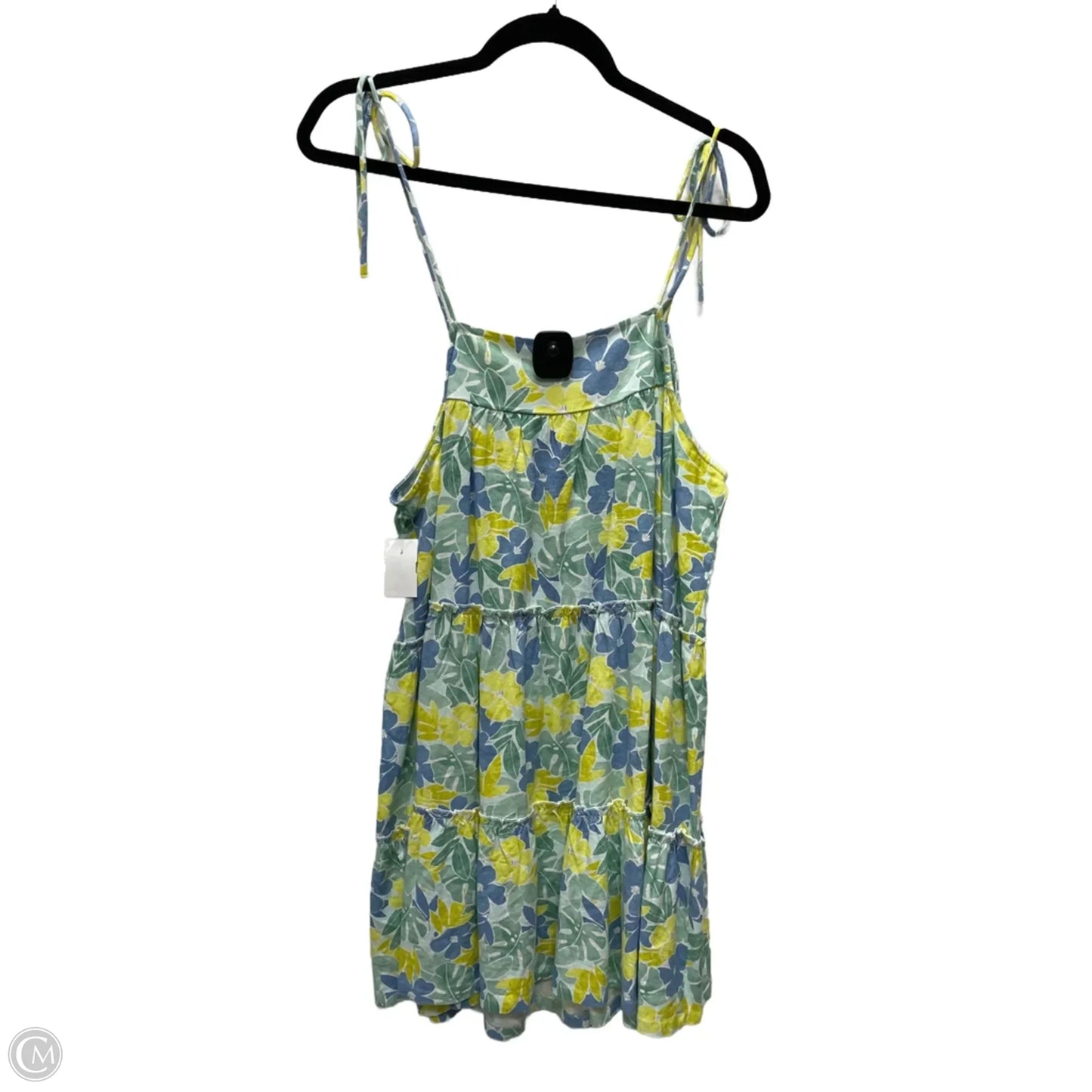 Dress Casual Short By En Creme In Floral Print, Size: L