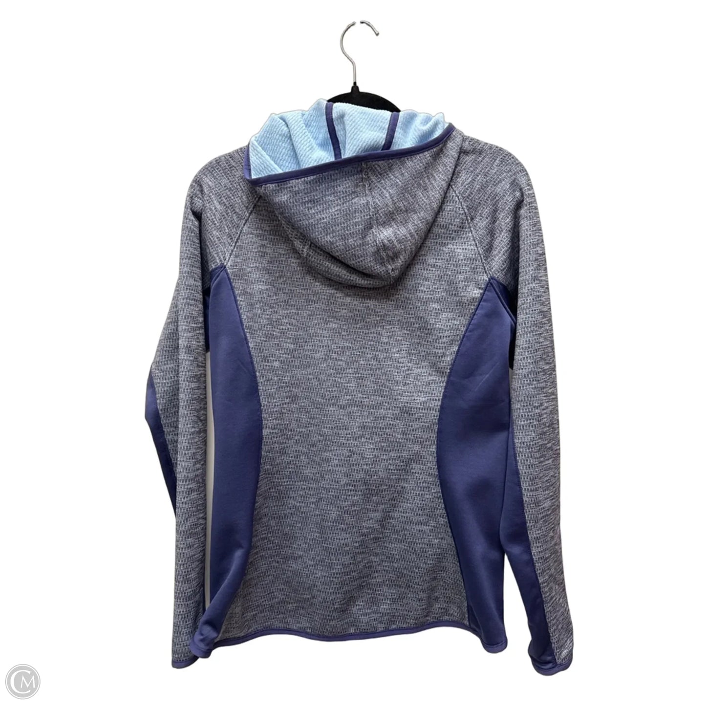 Athletic Jacket By The North Face In Blue & Grey, Size: M