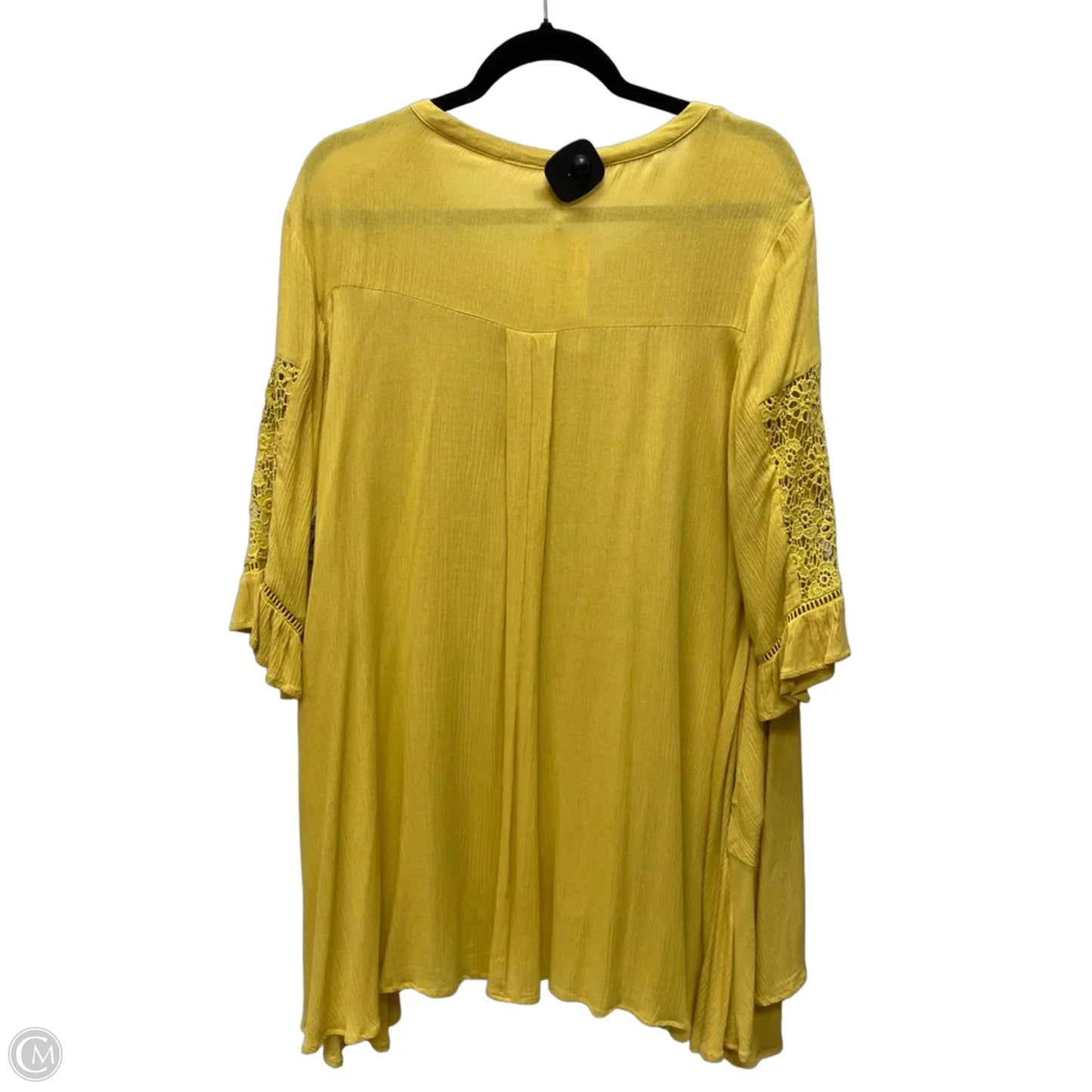 Tunic 3/4 Sleeve By Jodifl In Yellow, Size: S