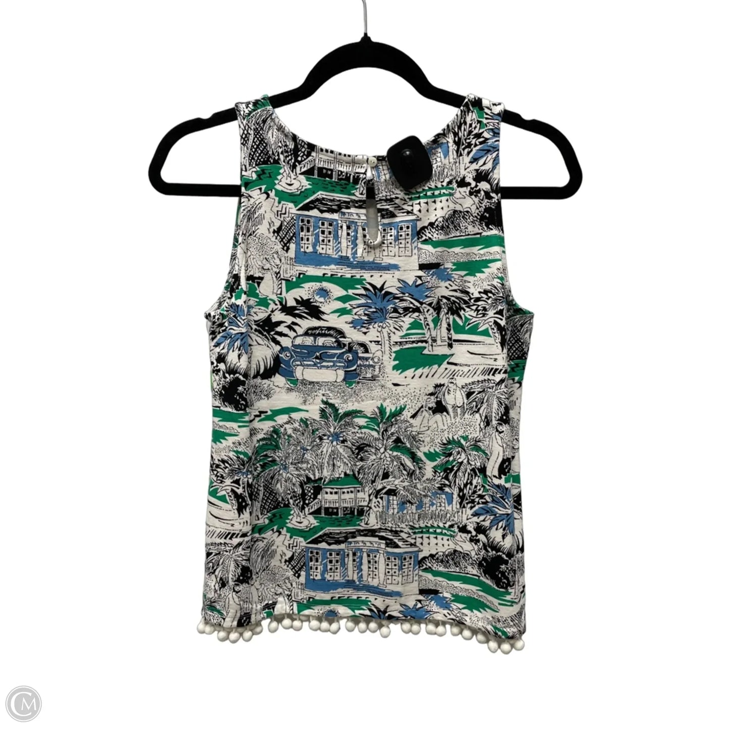 Top Sleeveless By Ann Taylor In Geometric Pattern, Size: Xs
