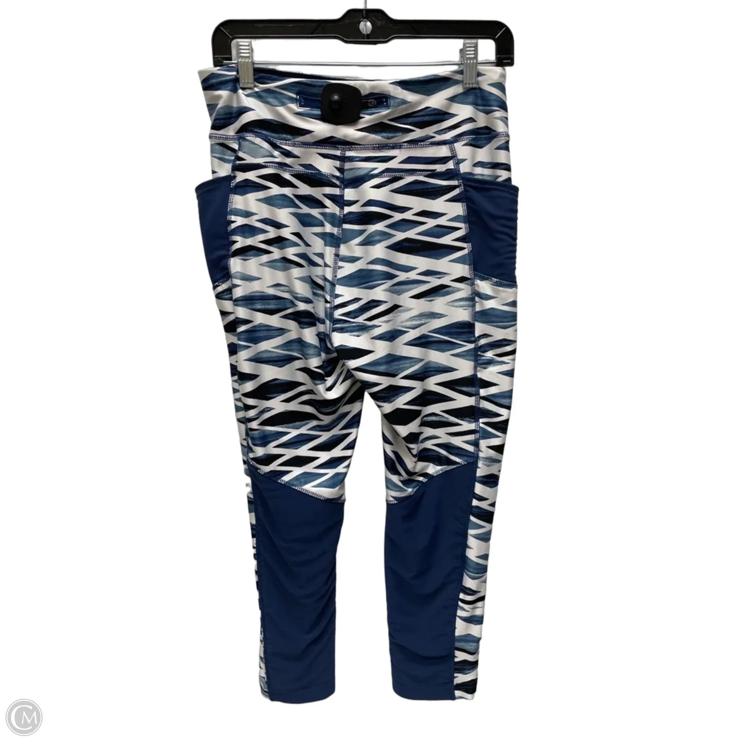 Athletic Leggings By Athletic Works In Geometric Pattern, Size: L