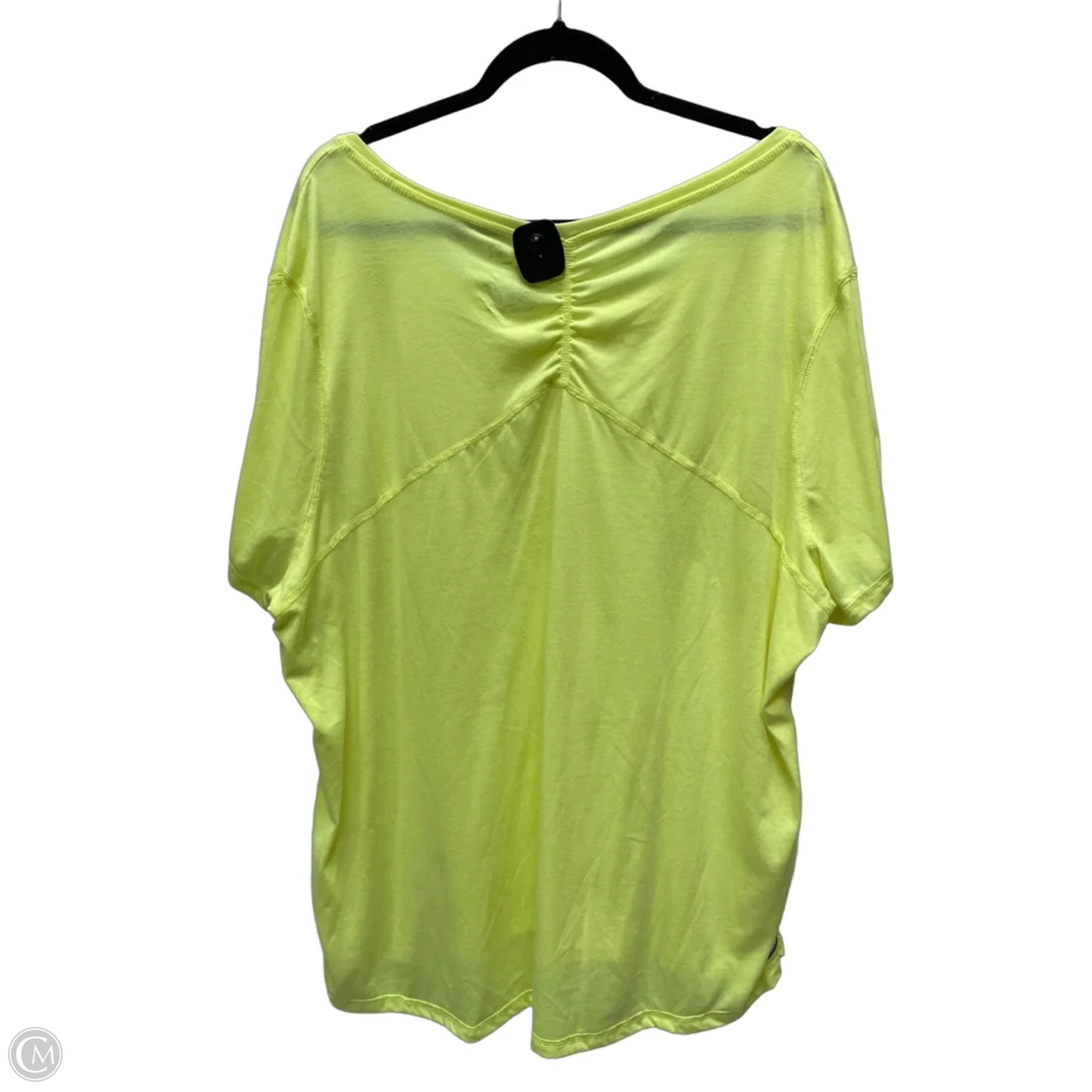 Athletic Top Short Sleeve By Danskin Now In Yellow, Size: 4x
