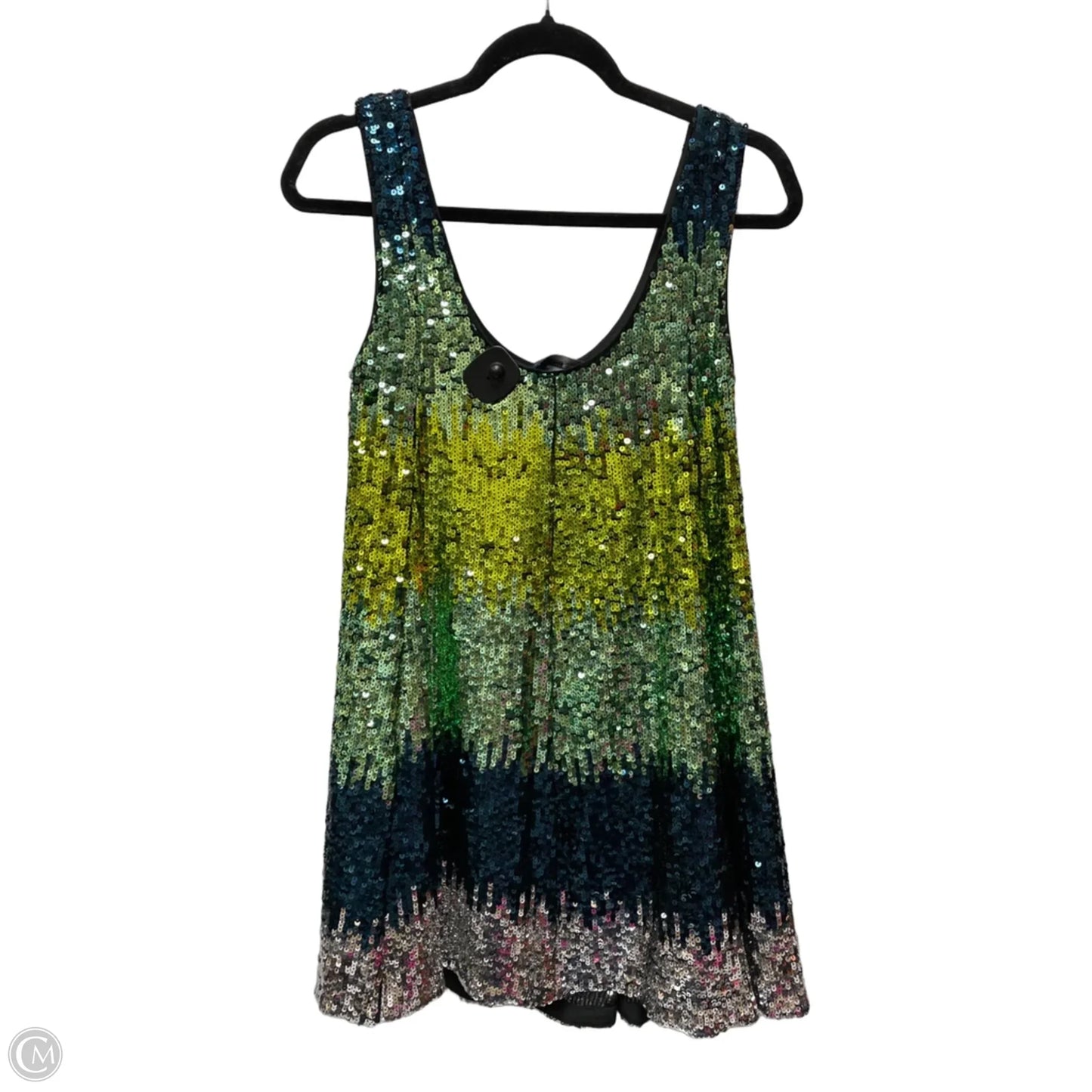 Dress Party Short By French Connection In Blue & Green, Size: Xs