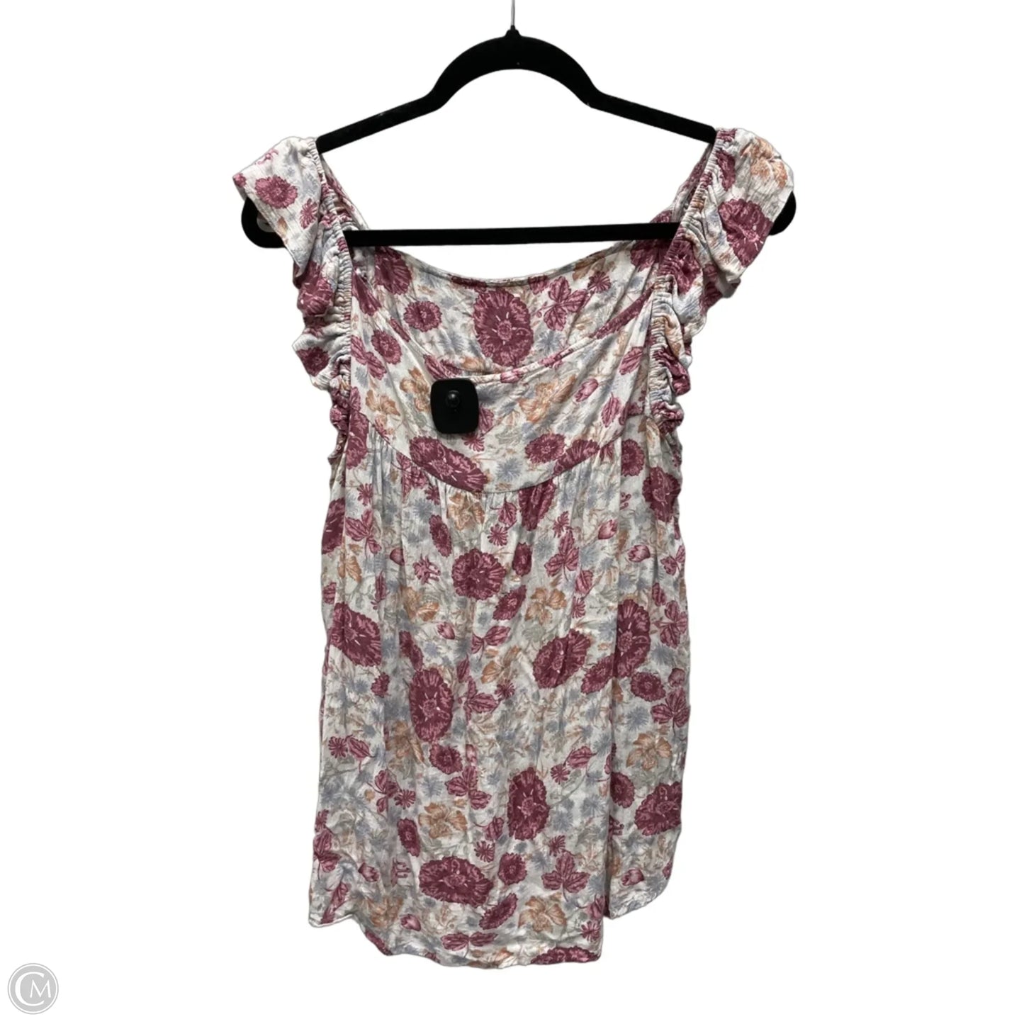 Top Sleeveless By Maurices In Floral Print, Size: L
