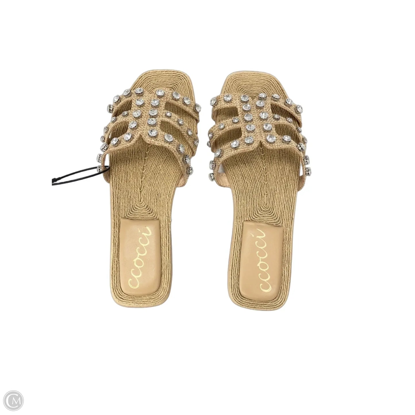 Sandals Flats By Clothes Mentor In Tan, Size: 8