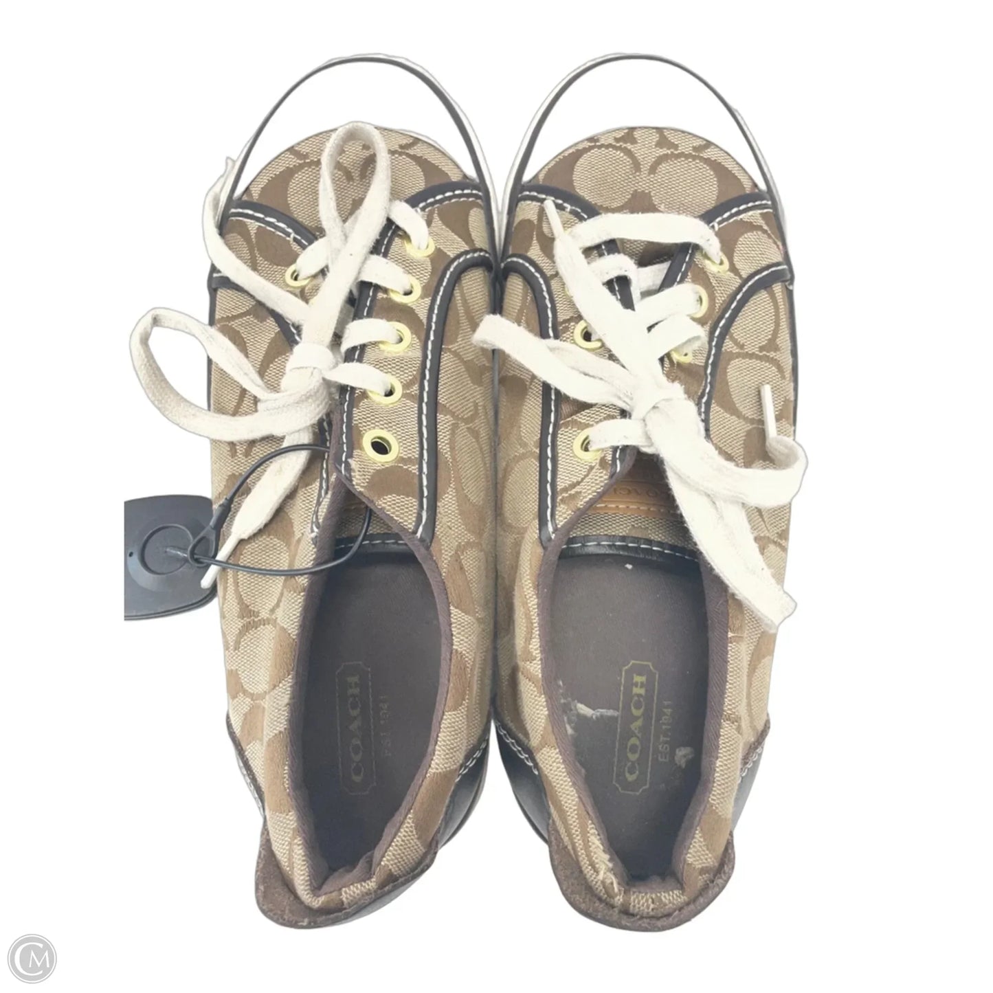 Shoes Designer By Coach In Brown, Size: 8.5