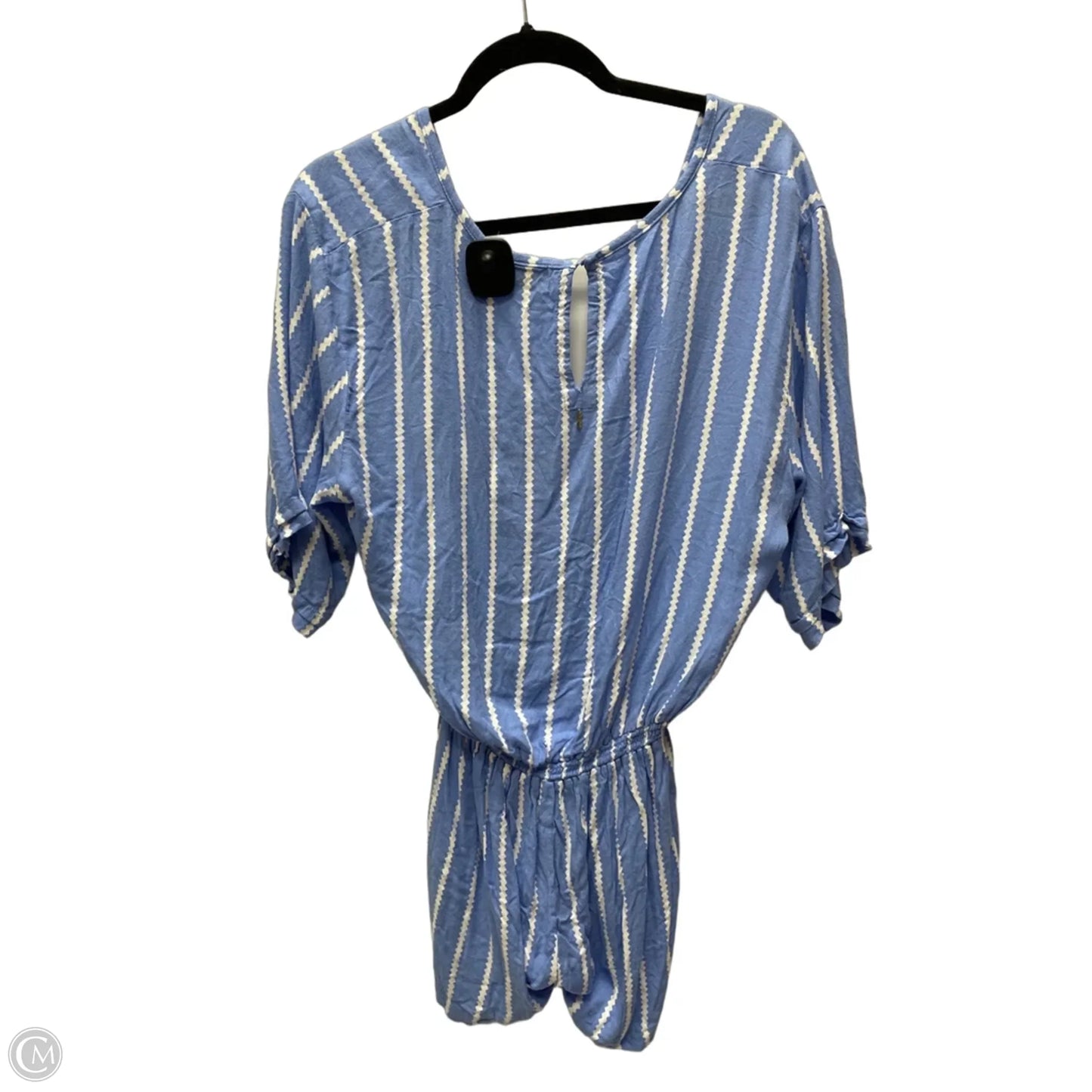 Romper By Clothes Mentor In Chevron Pattern, Size: L