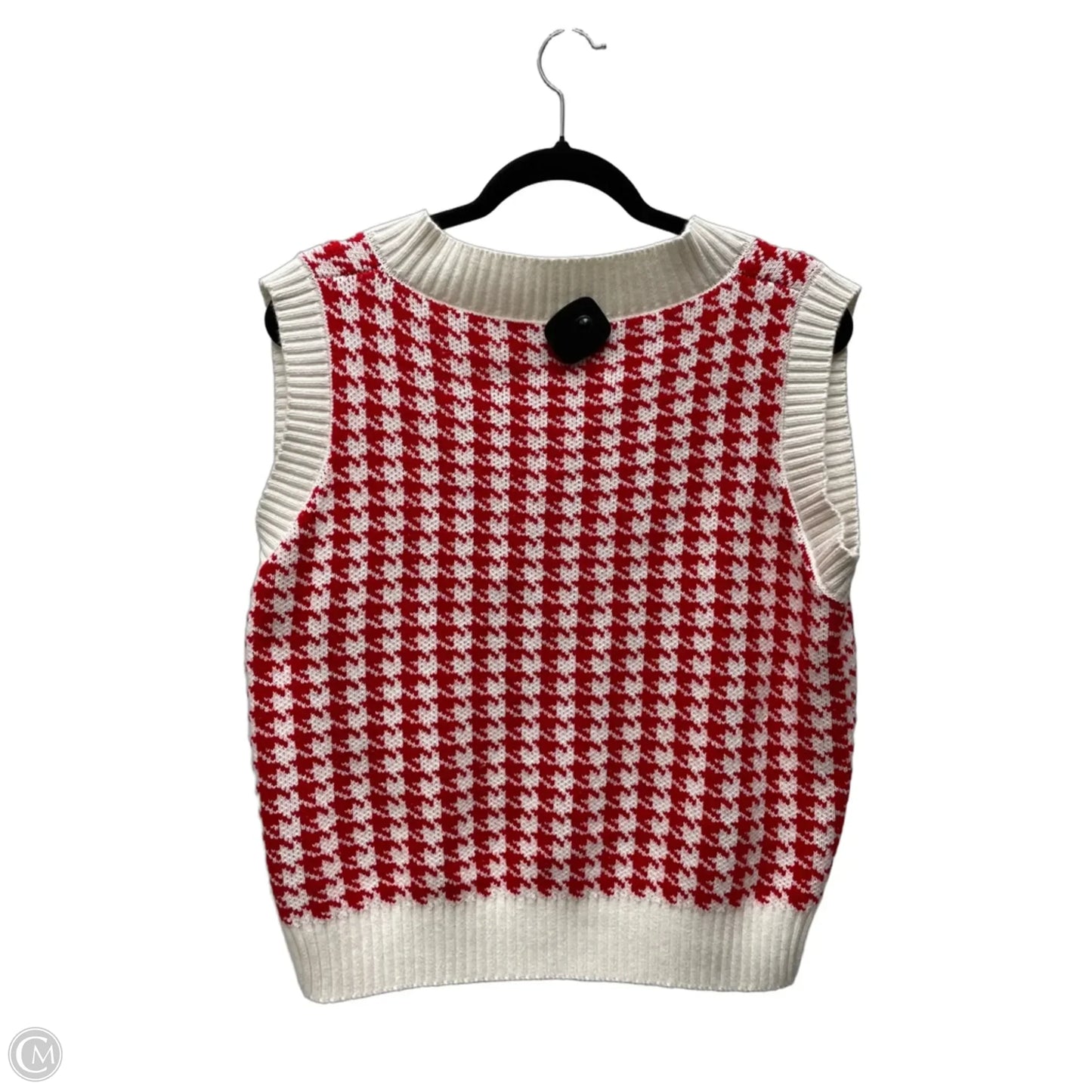 Vest Sweater By Clothes Mentor In Geometric Pattern, Size: M