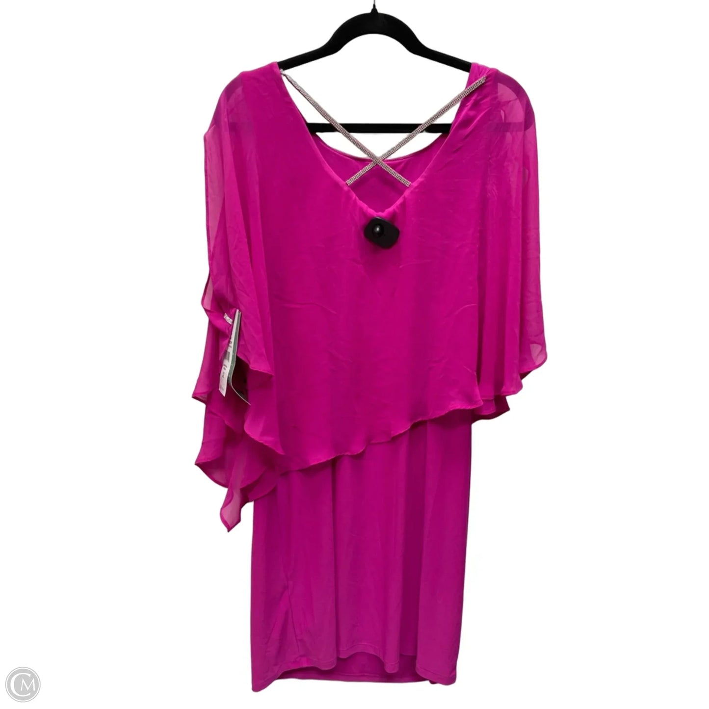 Dress Party Midi By Msk In Pink, Size: Xl