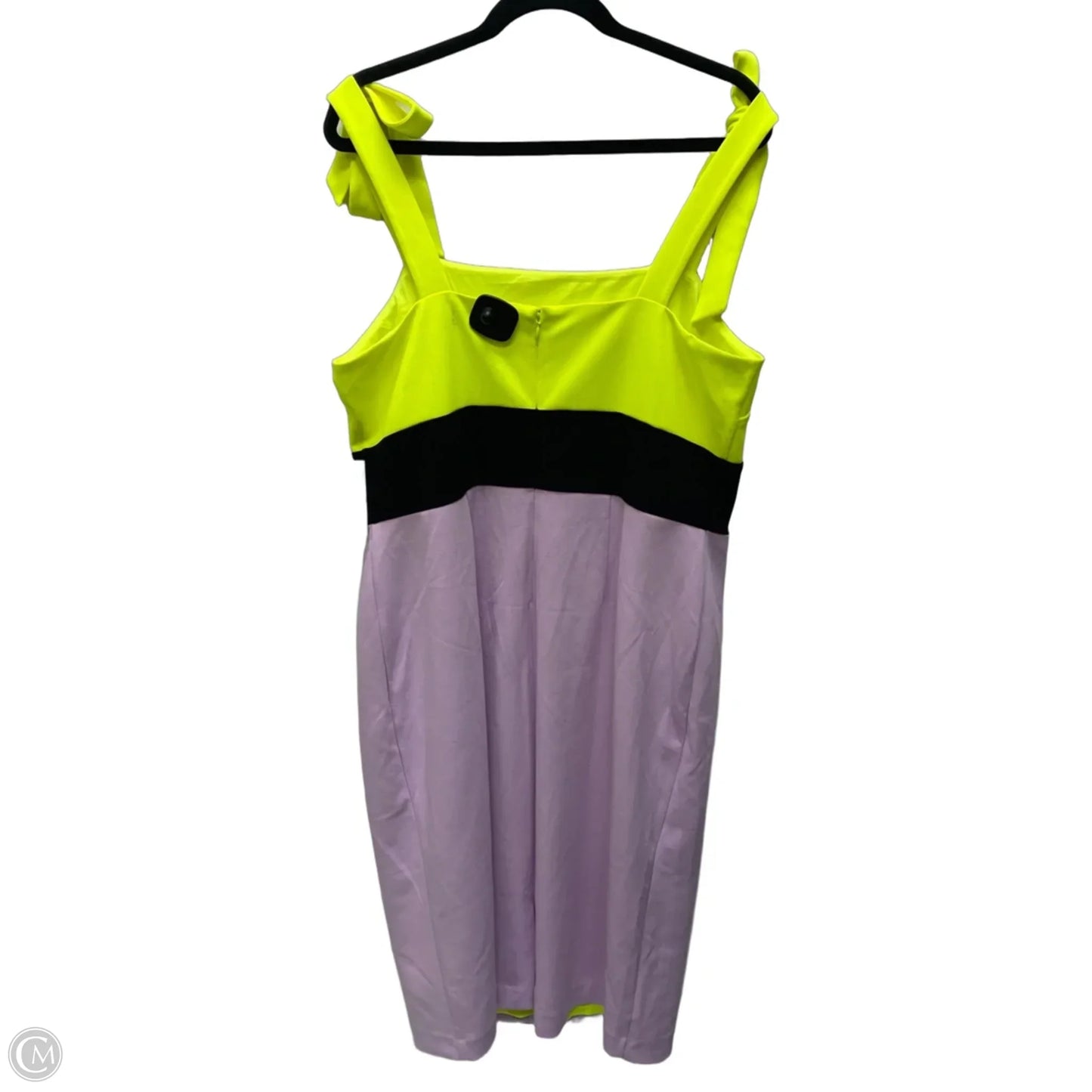 Dress Party Midi By Rachel Roy In Black & Purple, Size: Xl