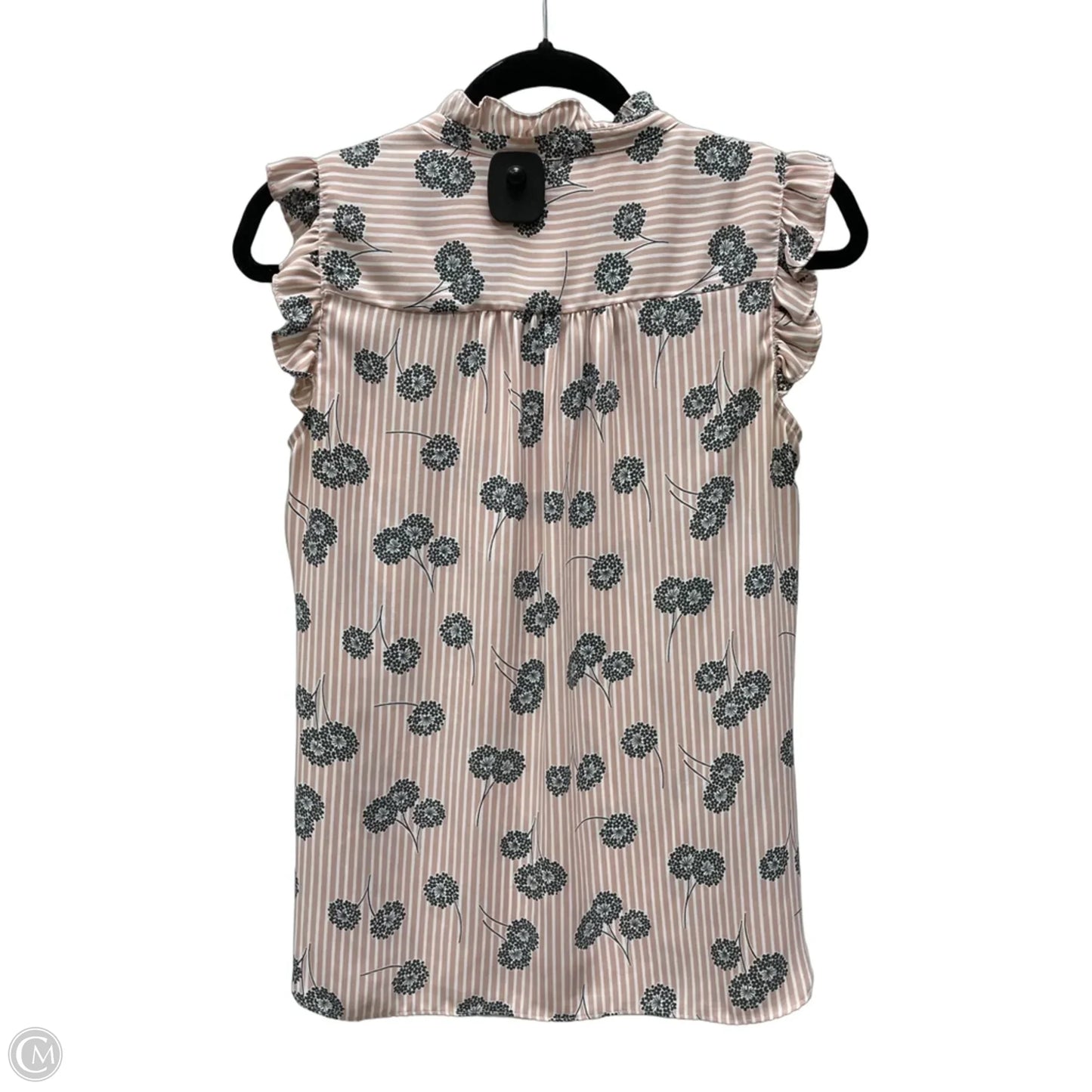 Top Sleeveless By Loft In Striped Pattern, Size: S