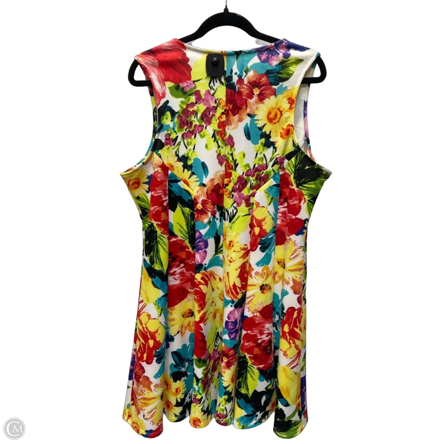 Dress Party Short By Clothes Mentor In Floral Print, Size: Xl