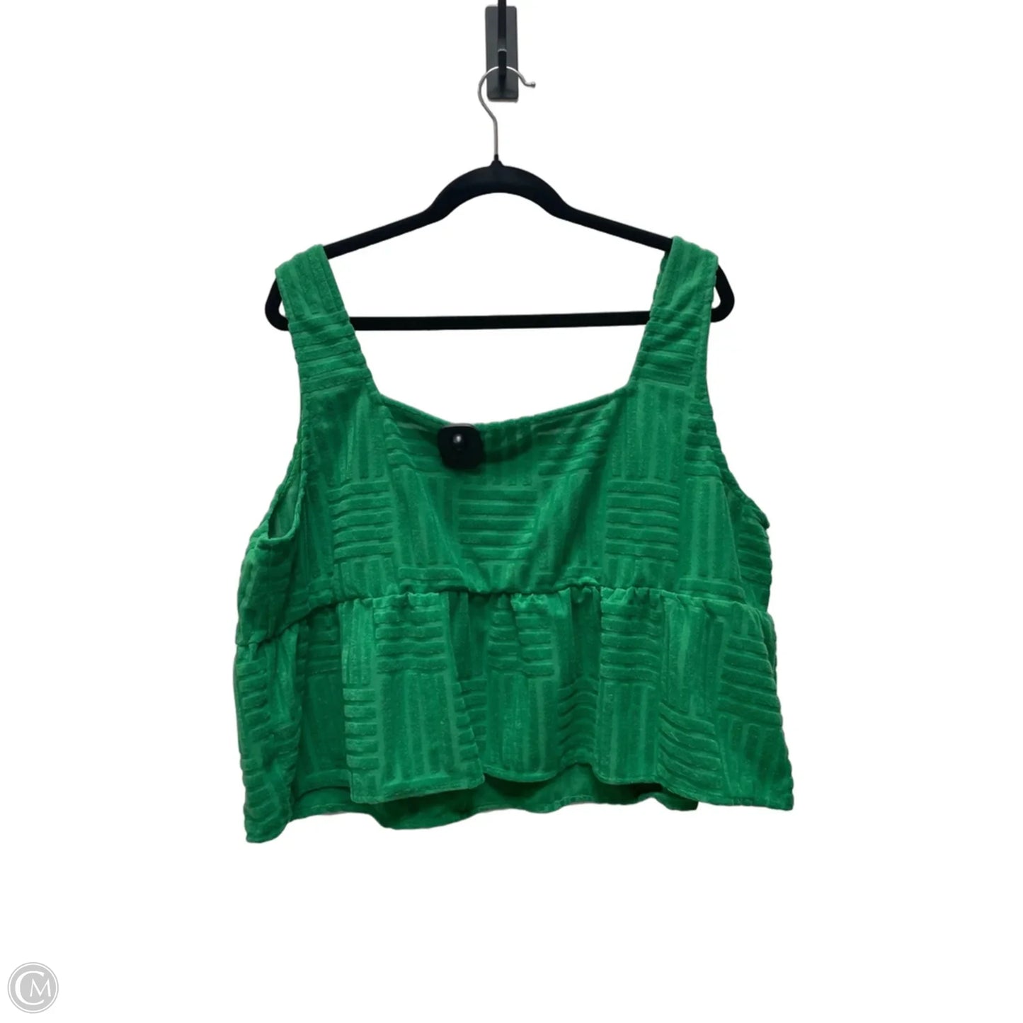 Top Sleeveless By Baevely In Geometric Pattern, Size: 3x