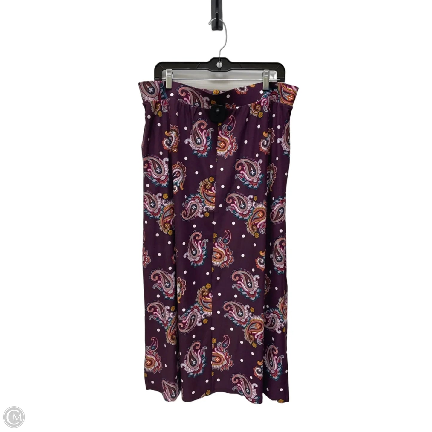 Skirt Maxi By Terra & Sky In Geometric Pattern, Size: 16