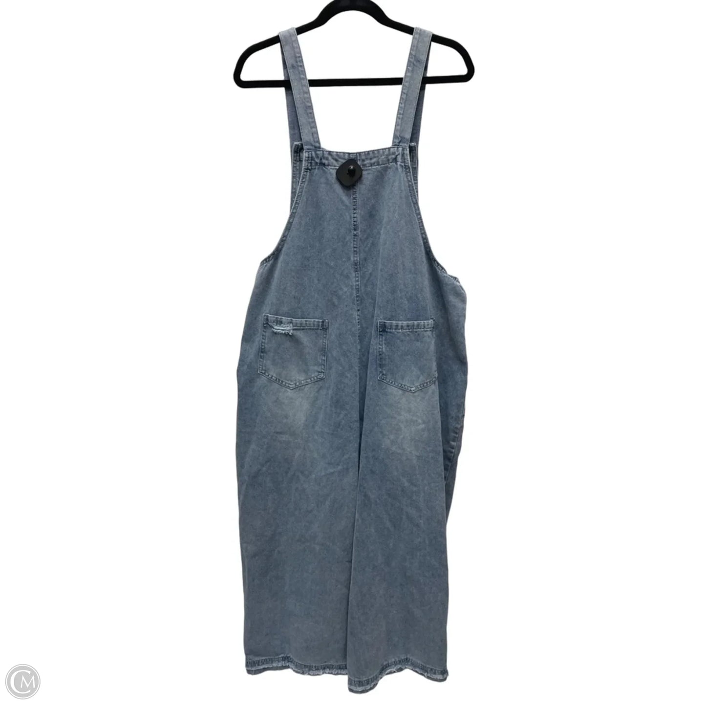 Overalls By Clothes Mentor In Blue Denim, Size: 2x