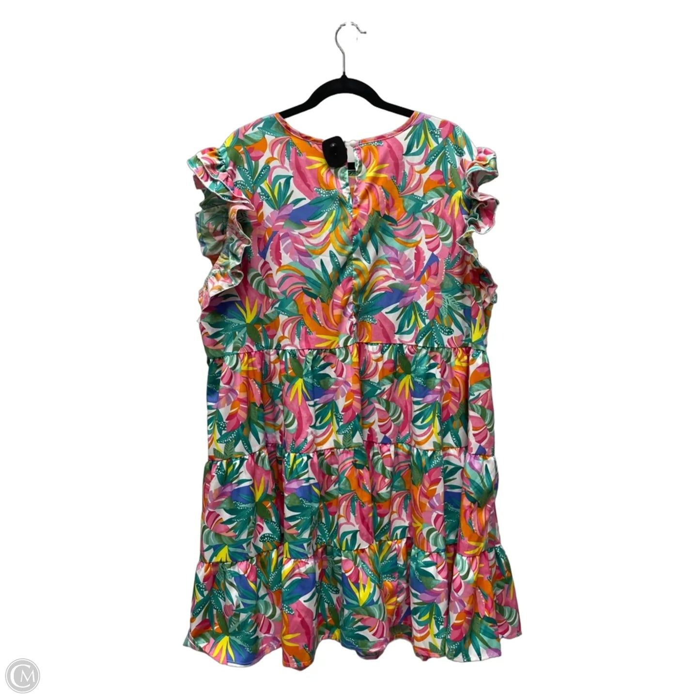 Dress Casual Short By Shein In Tropical Print, Size: 4x