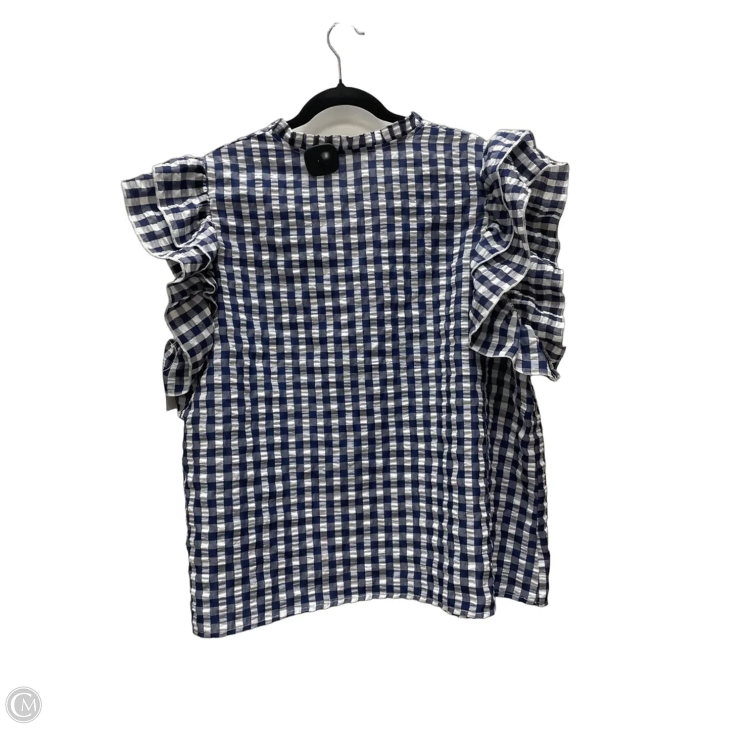 Top Sleeveless By Emery Rose In Checkered Pattern, Size: 3x