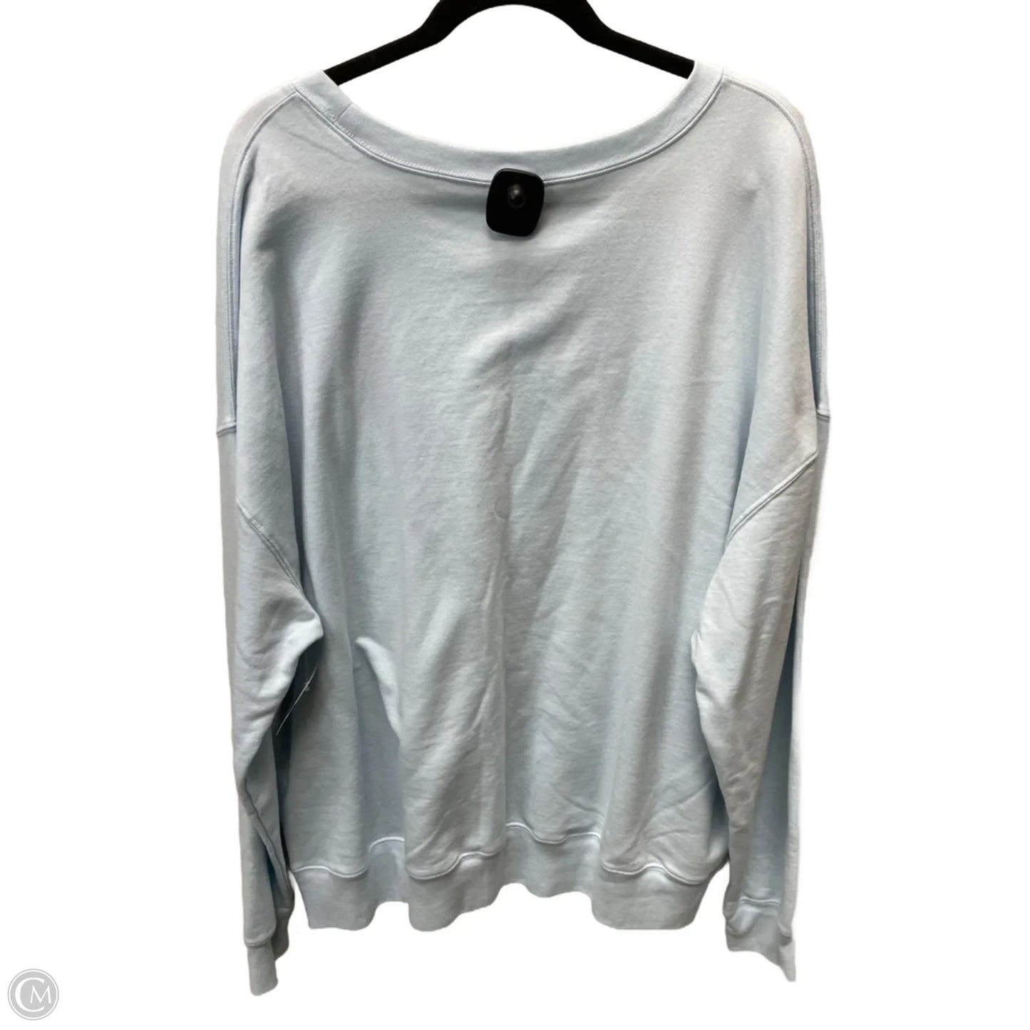 Sweatshirt Crewneck By Clothes Mentor In Blue, Size: 3x