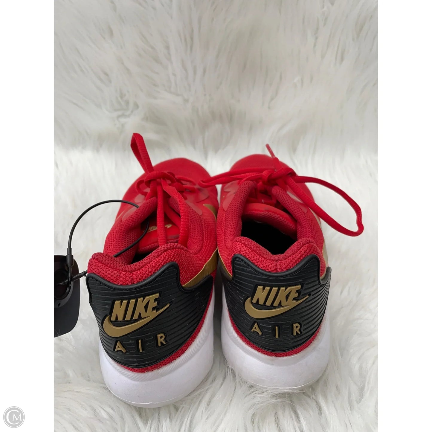 Shoes Athletic By Nike In Gold & Red, Size: 7.5