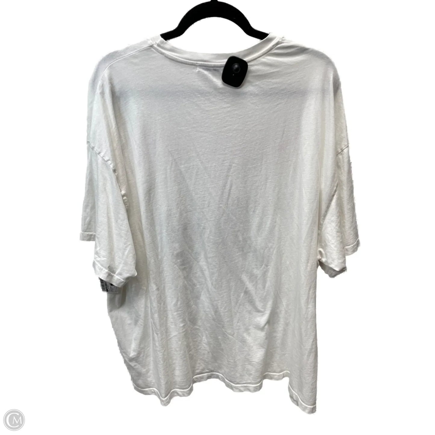 Top Short Sleeve Basic By daydreamer In White, Size: 1x