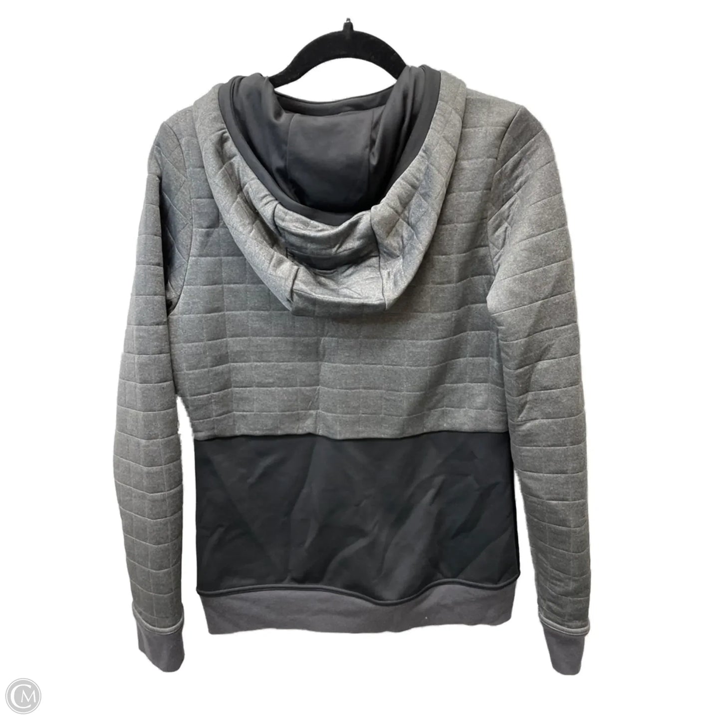 Sweatshirt Hoodie By The North Face In Black & Grey, Size: M