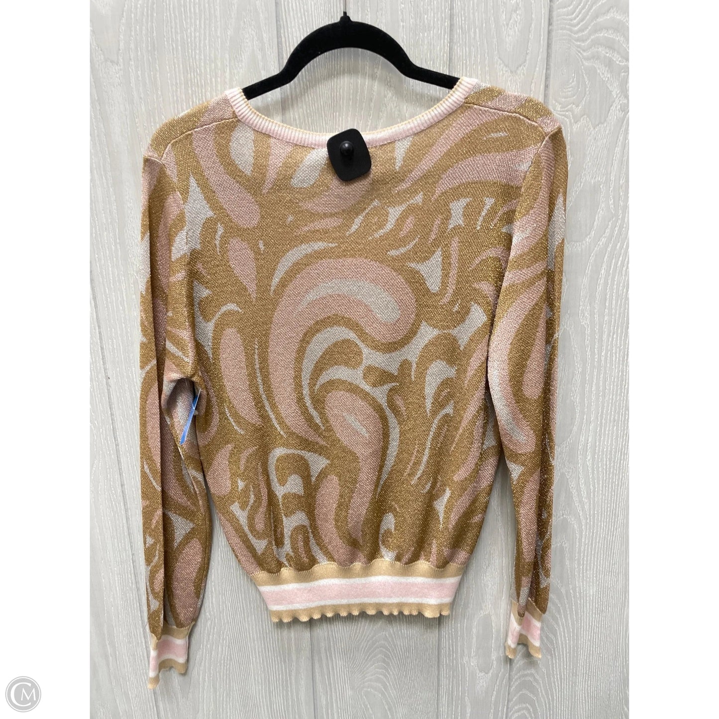 Top Long Sleeve By Happy Sheep - In Peach, Size: M