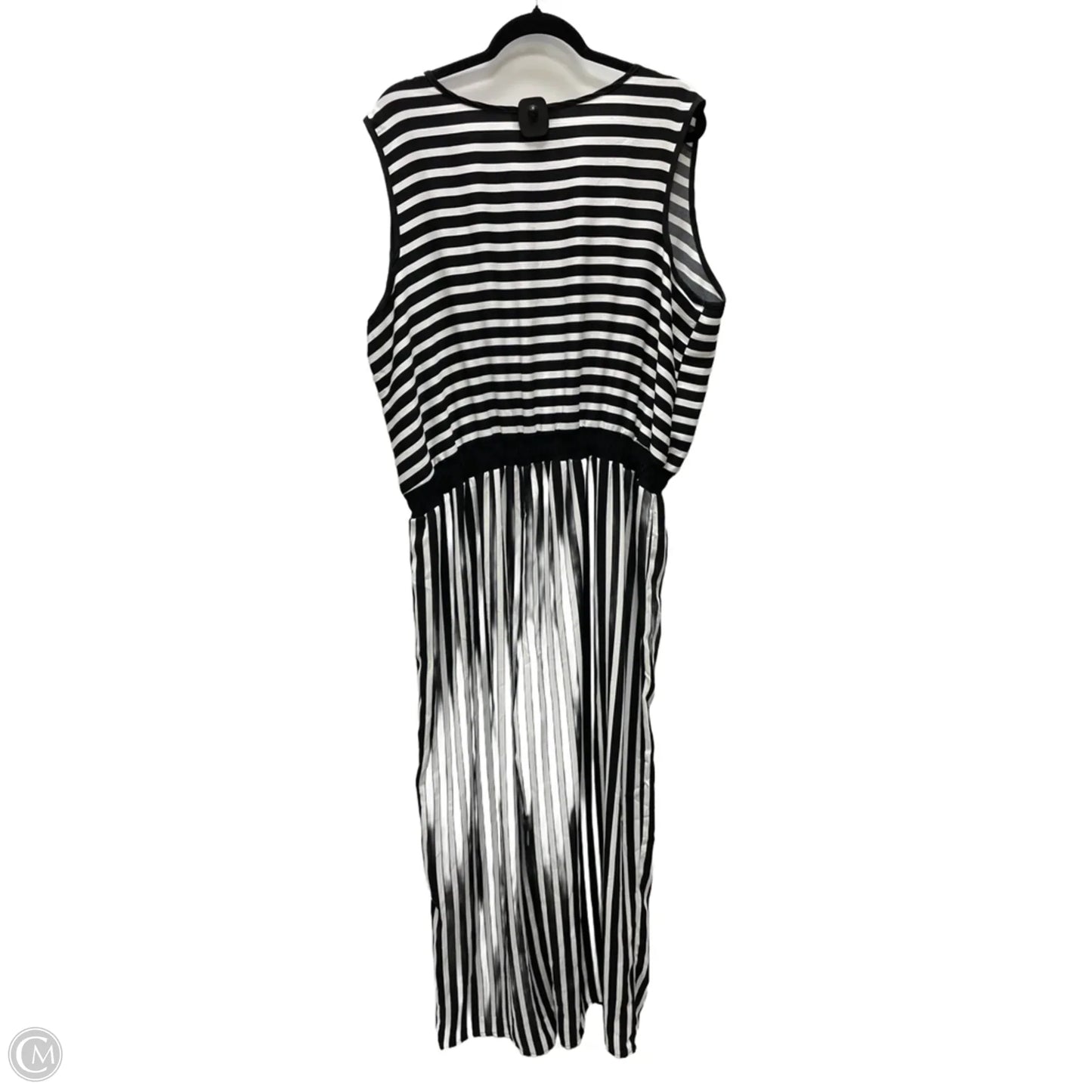 Jumpsuit By Ashley Stewart In Black & White, Size: 3x