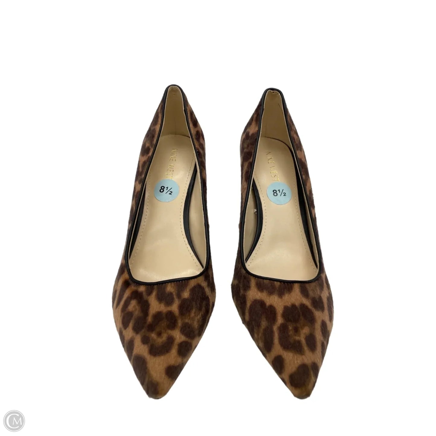 Shoes Heels Block By Nine West In Animal Print, Size: 8.5