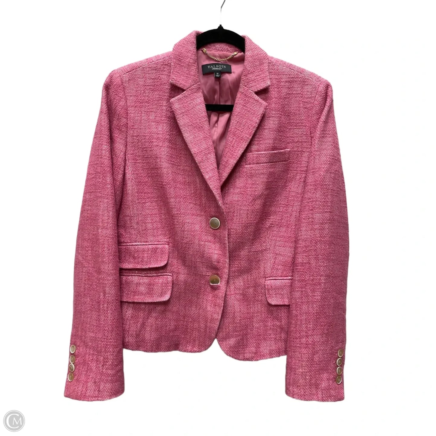 Blazer By Talbots In Pink, Size: M