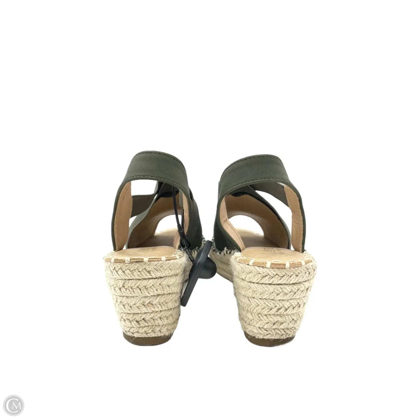 Sandals Heels Wedge By Catherine Malandrino In Green, Size: 6.5