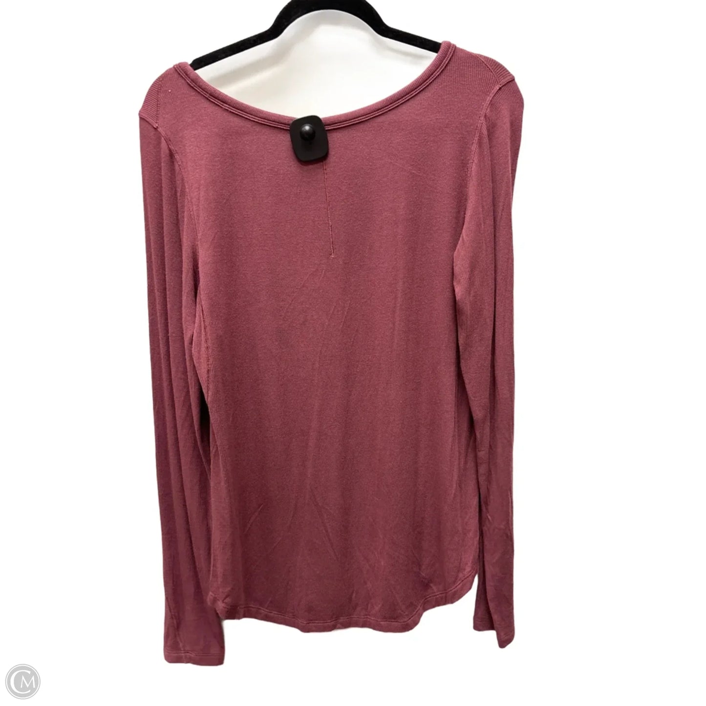 Athletic Top Long Sleeve Crewneck By Lululemon In Mauve, Size: L