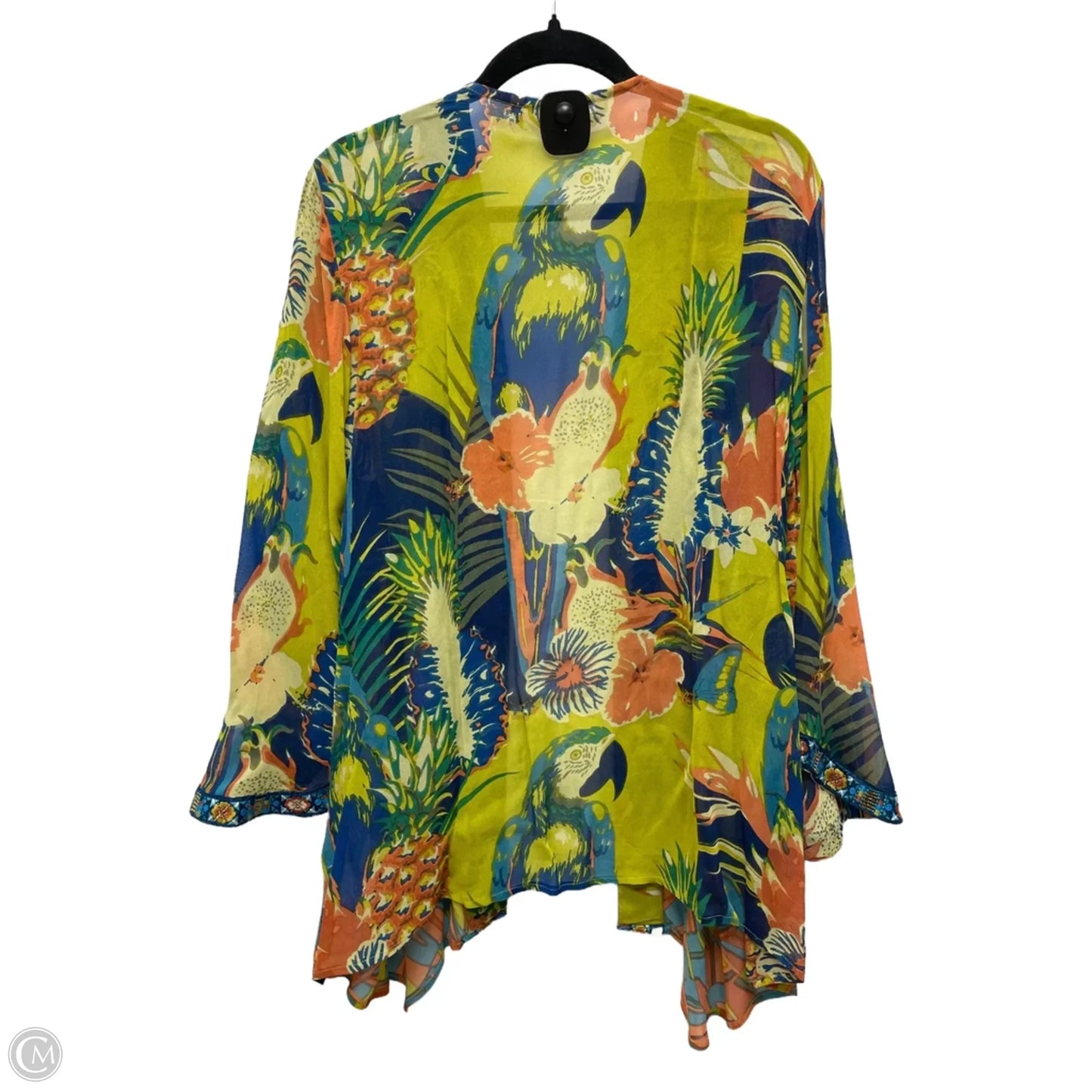 Cardigan By Soft Surroundings In Tropical Print, Size: Xl
