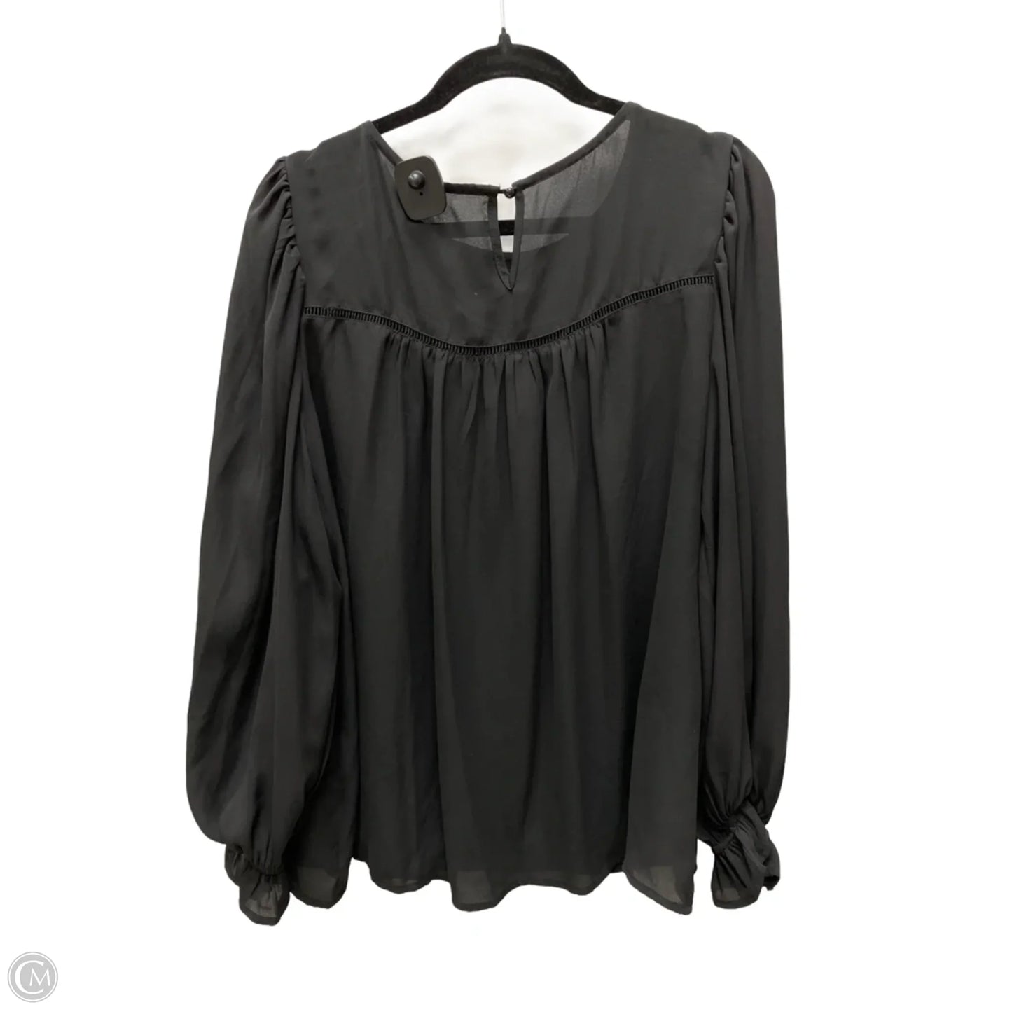 Top Long Sleeve By Clothes Mentor In Black, Size: L