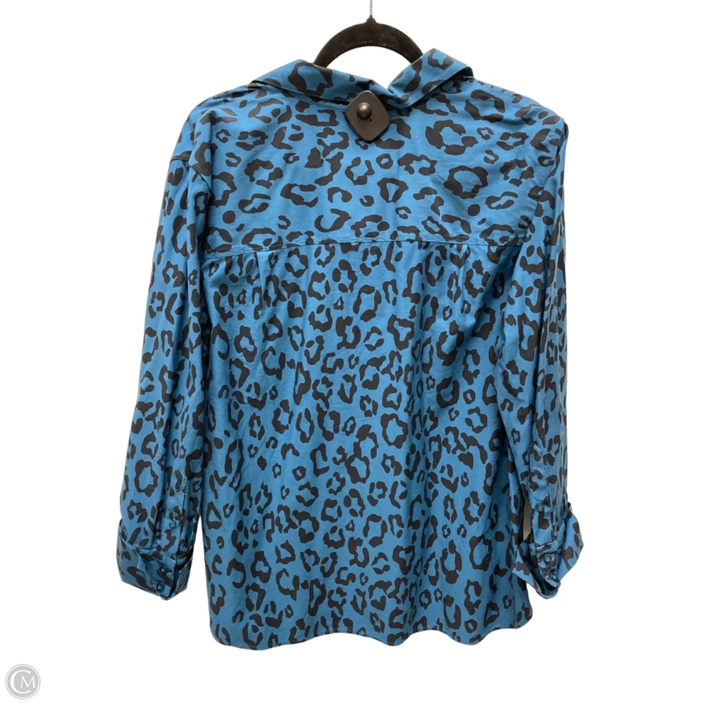 Top 3/4 Sleeve By Chicos In Teal, Size: Xl