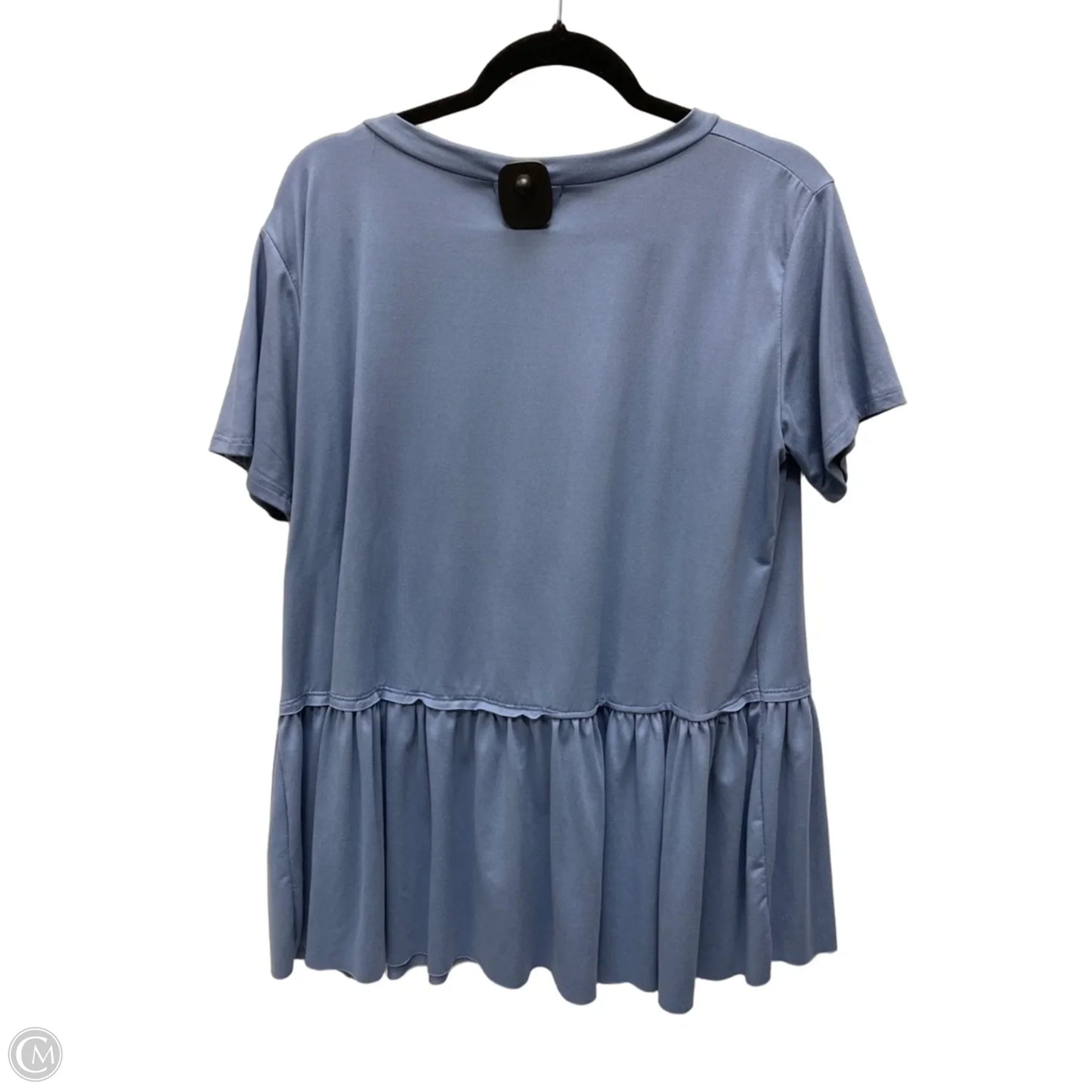 Top Short Sleeve By Entro In Blue, Size: L