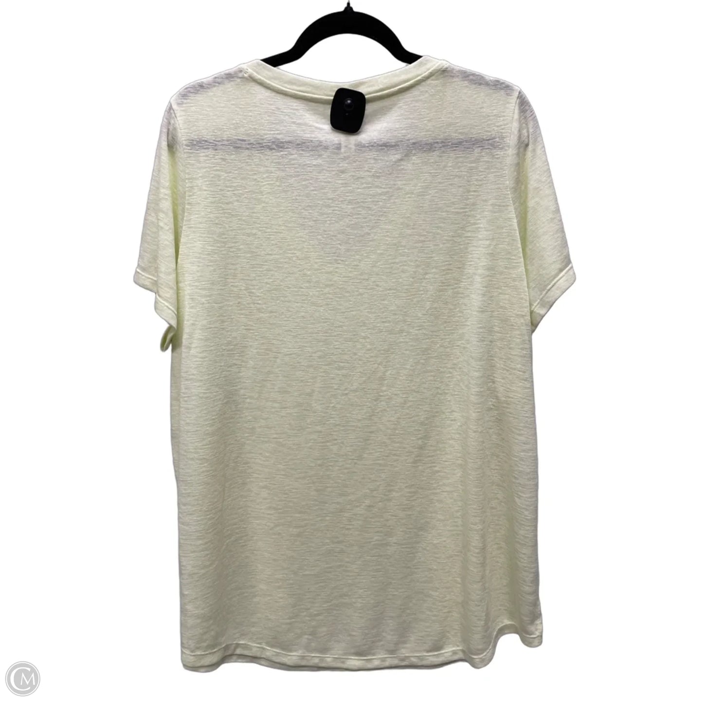 Top Short Sleeve By Athleta In Yellow, Size: Xl
