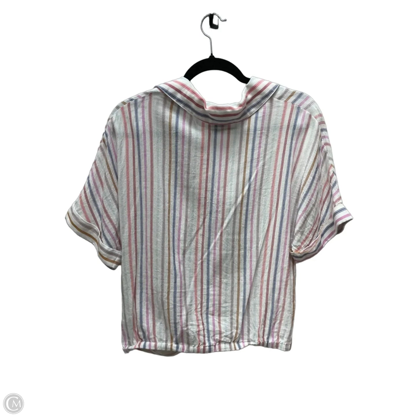 Top Short Sleeve By Fate In Striped Pattern, Size: S